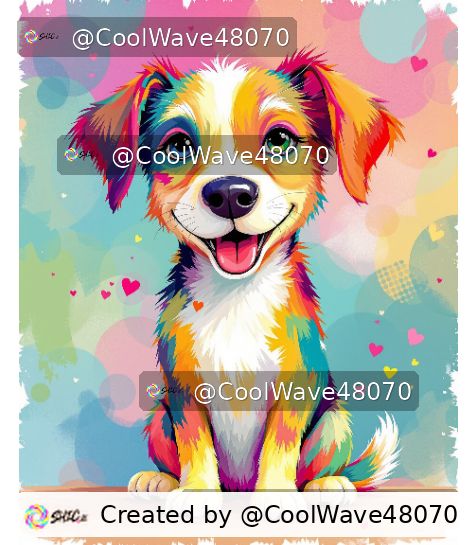 Playful Dog Illustration Tanktop
