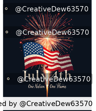 July 4th Unity Illustration T-Shirt