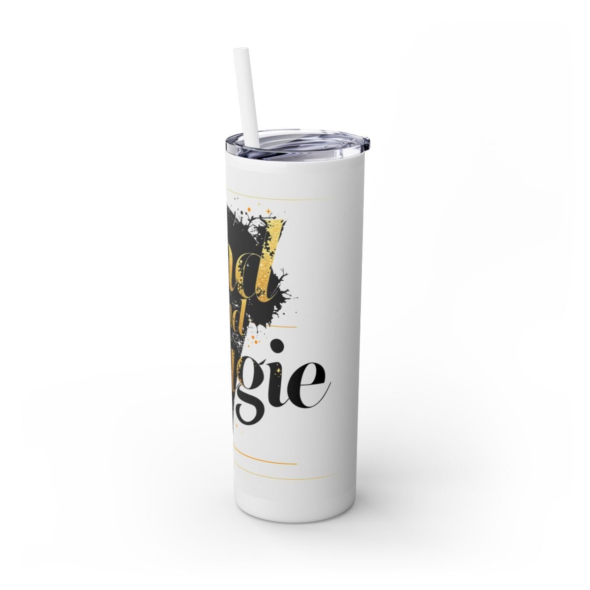 Color: White | Size: 20oz | Product: Bad and Bougie Graphic Design Tumbler | Category: Unisex