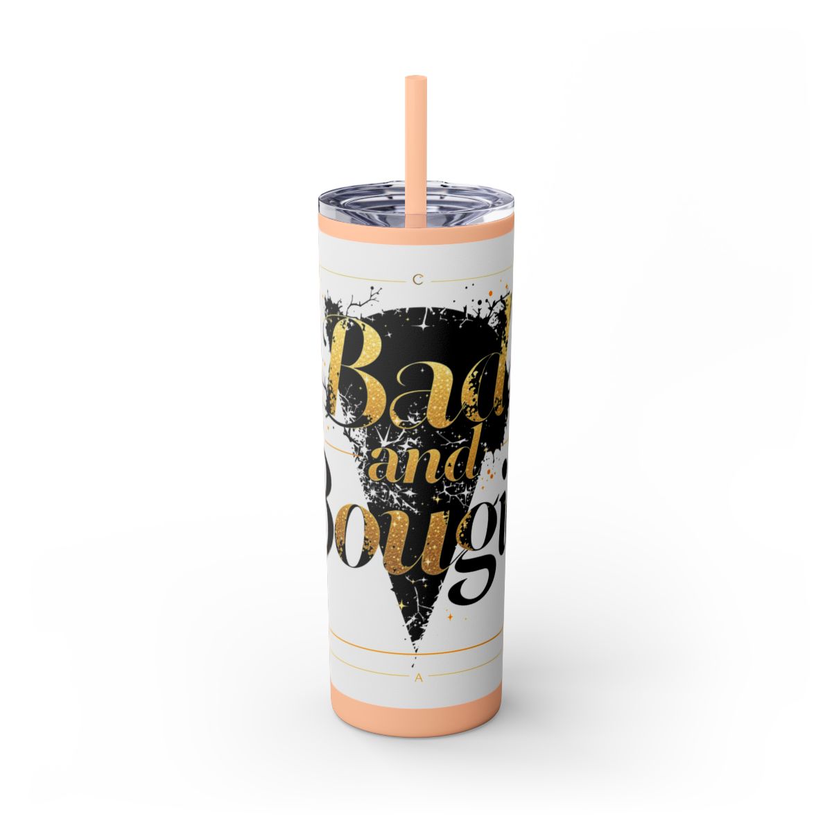 Color: Blush | Size: 20oz | Product: Bad and Bougie Graphic Design Tumbler | Category: Unisex