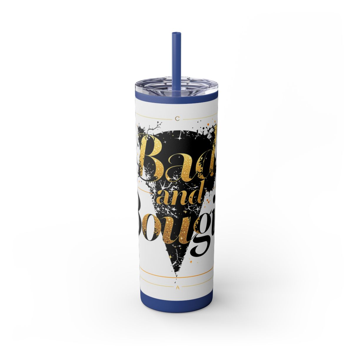 Color: Nautical Blue | Size: 20oz | Product: Bad and Bougie Graphic Design Tumbler | Category: Unisex