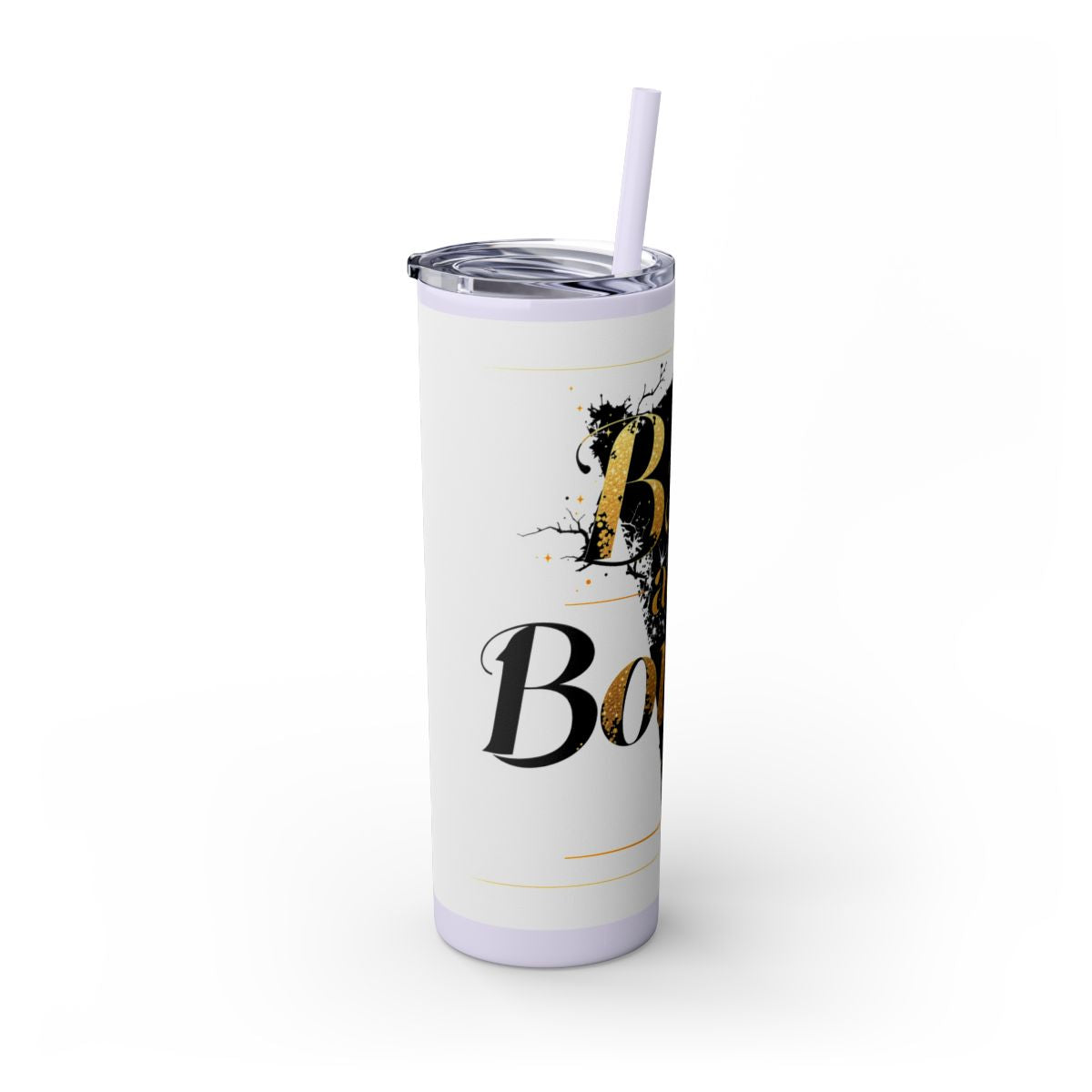 Color: Glitter Lilac | Size: 20oz | Product: Bad and Bougie Graphic Design Tumbler | Category: Unisex