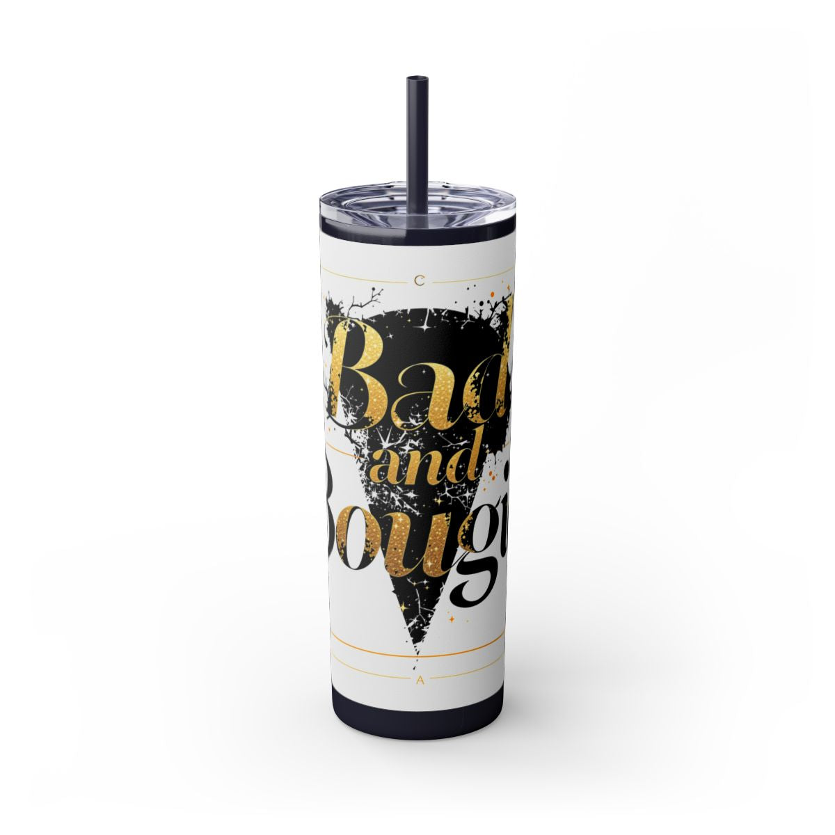 Color: Midnight | Size: 20oz | Product: Bad and Bougie Graphic Design Tumbler | Category: Unisex