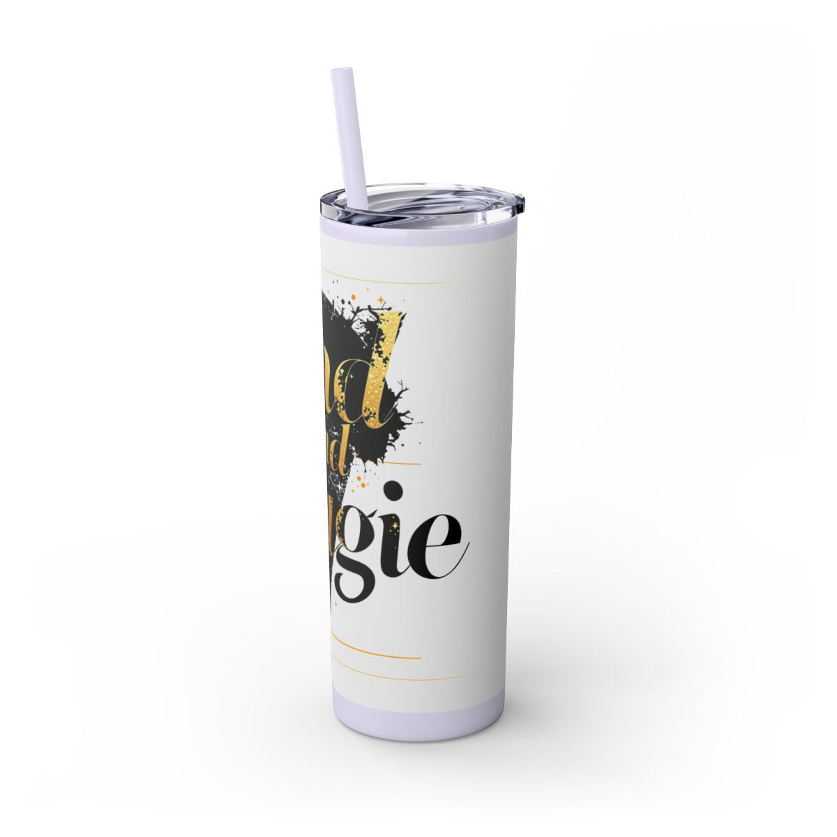 Color: Glitter Lilac | Size: 20oz | Product: Bad and Bougie Graphic Design Tumbler | Category: Unisex