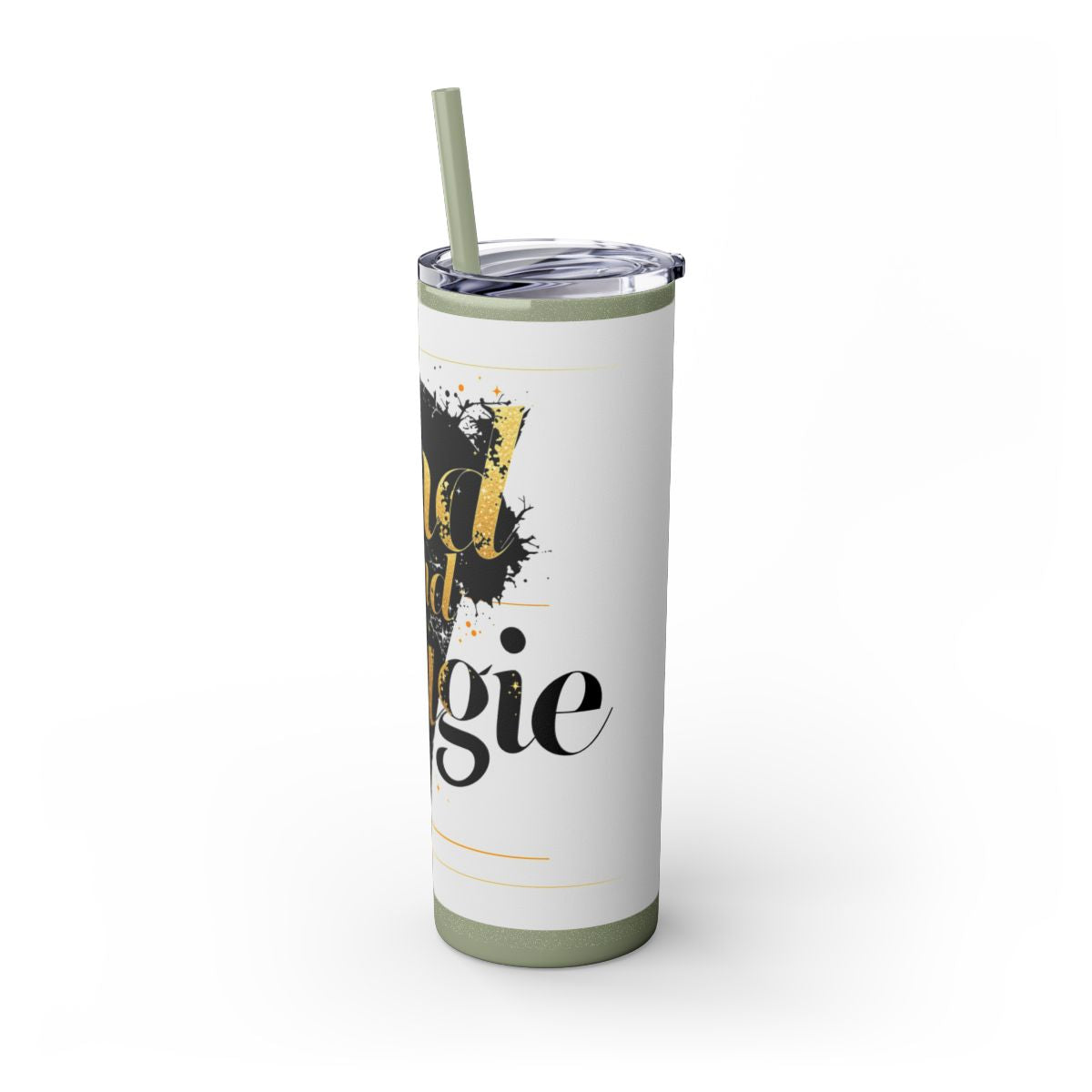 Color: Glitter Seascape | Size: 20oz | Product: Bad and Bougie Graphic Design Tumbler | Category: Unisex