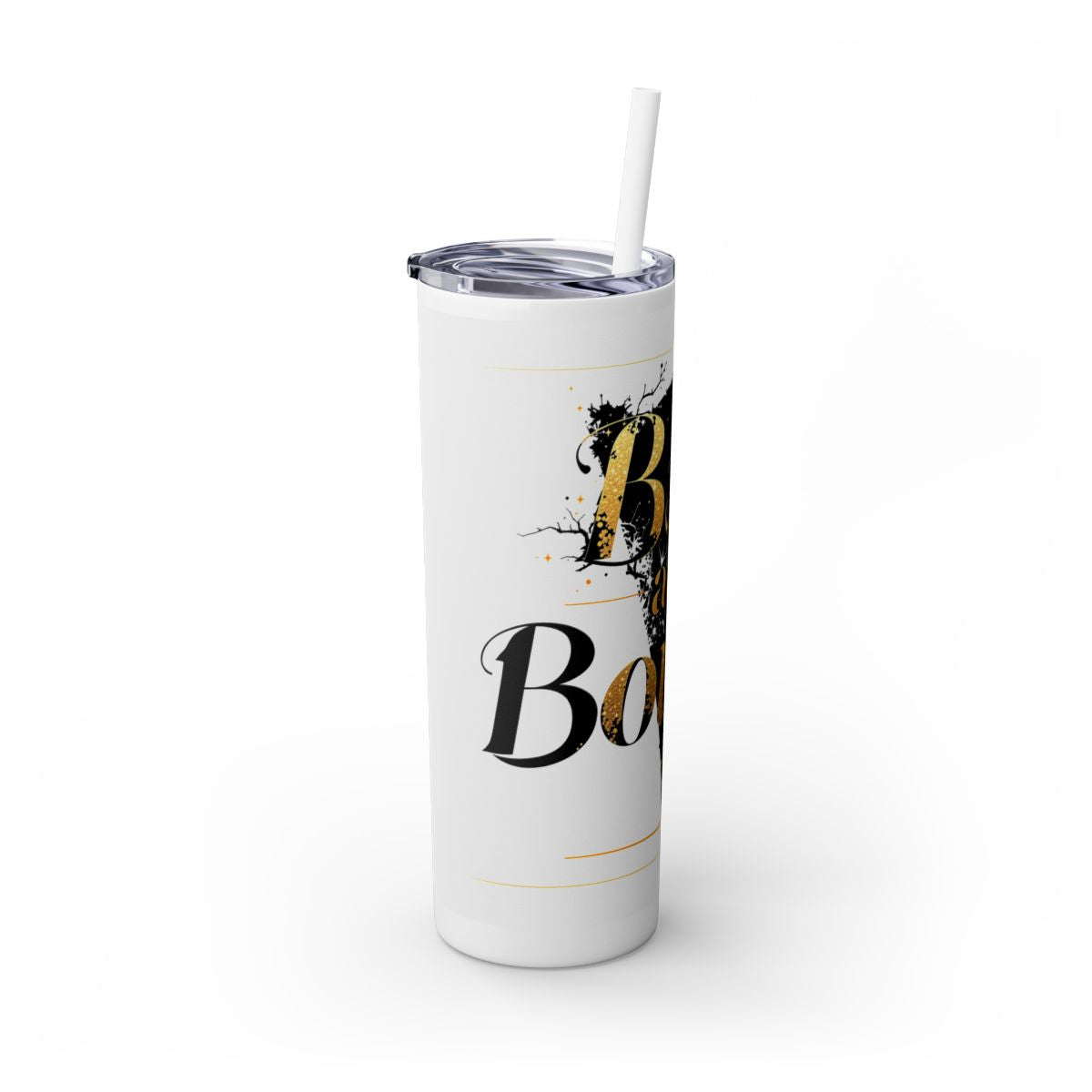 Color: White | Size: 20oz | Product: Bad and Bougie Graphic Design Tumbler | Category: Unisex