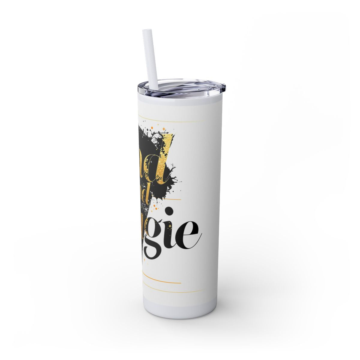 Color: Glitter Iceberg | Size: 20oz | Product: Bad and Bougie Graphic Design Tumbler | Category: Unisex