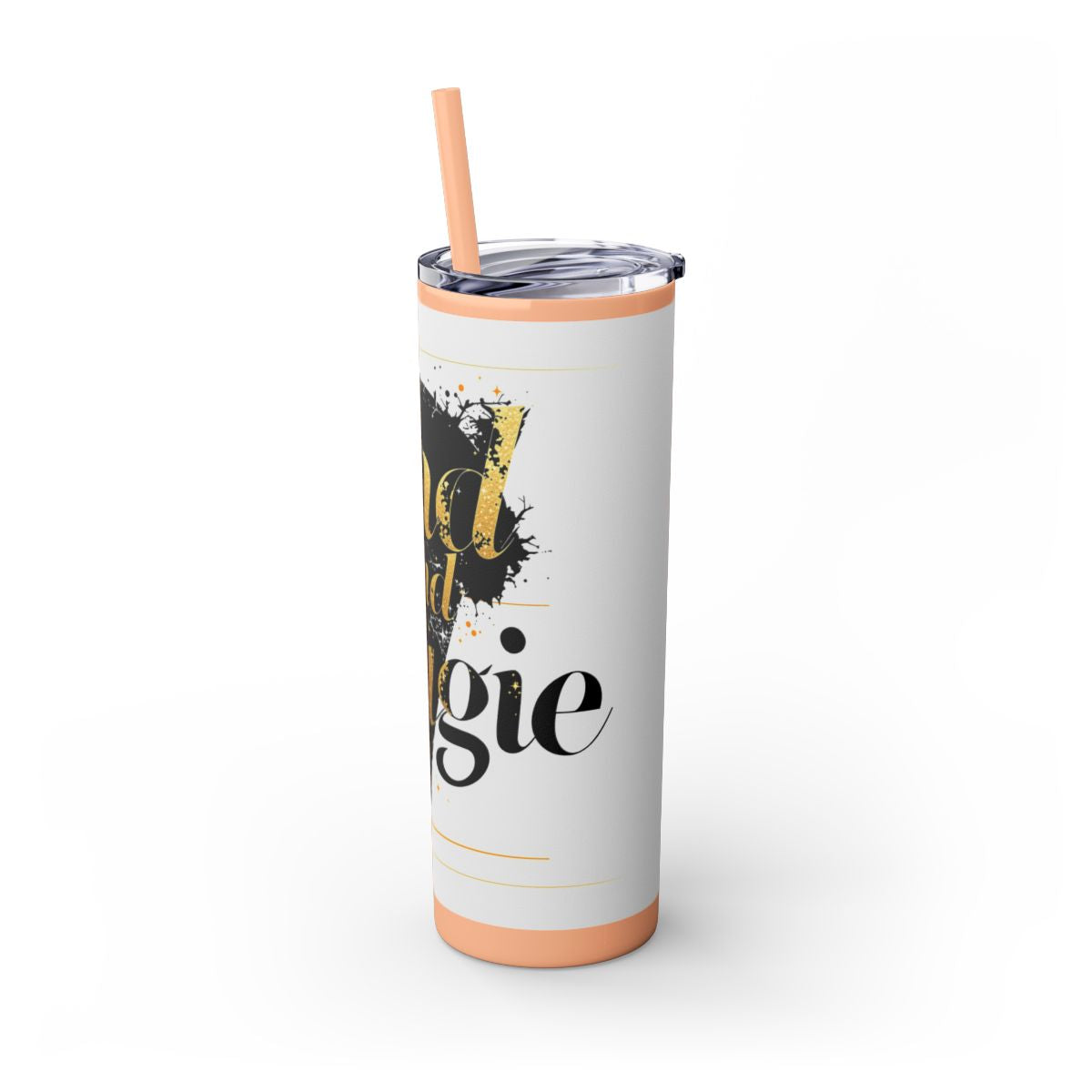 Color: Glitter Blush | Size: 20oz | Product: Bad and Bougie Graphic Design Tumbler | Category: Unisex
