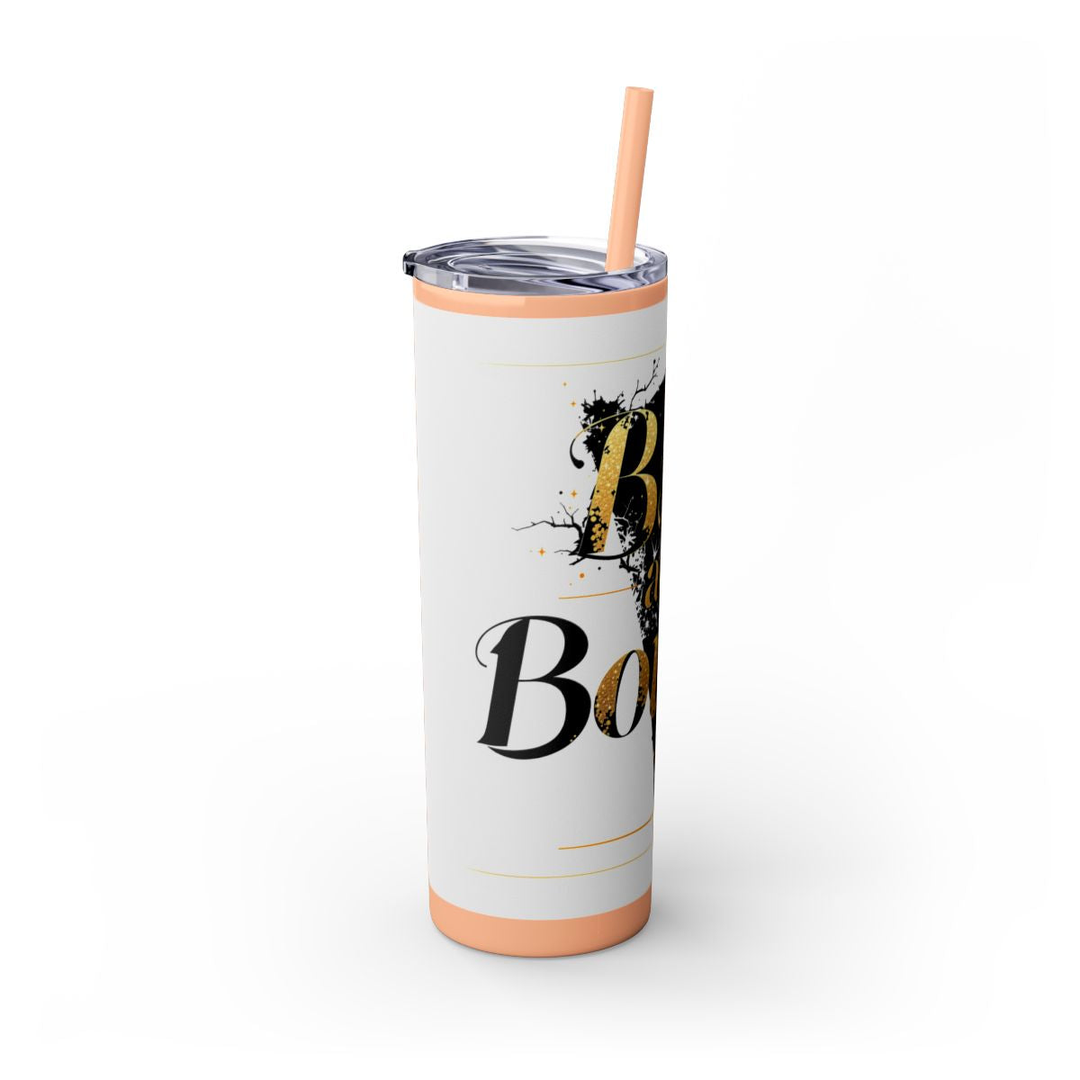 Color: Glitter Blush | Size: 20oz | Product: Bad and Bougie Graphic Design Tumbler | Category: Unisex
