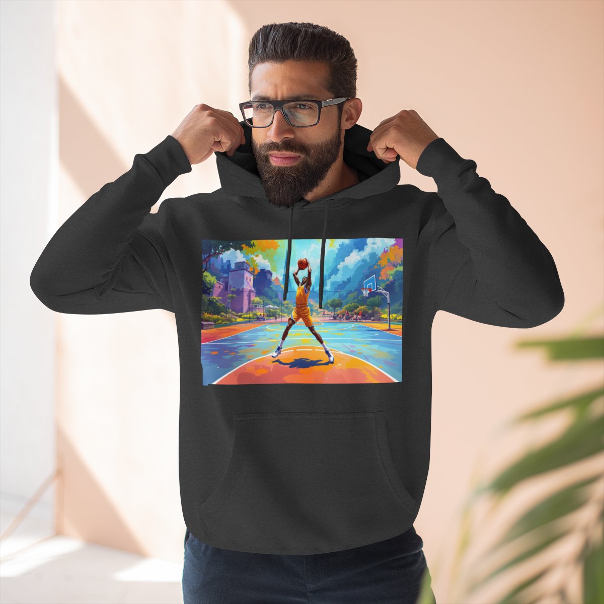 Color: Charcoal Heather | Size: S | Product: Basketball Action Dynamic Hoodie | Category: Unisex