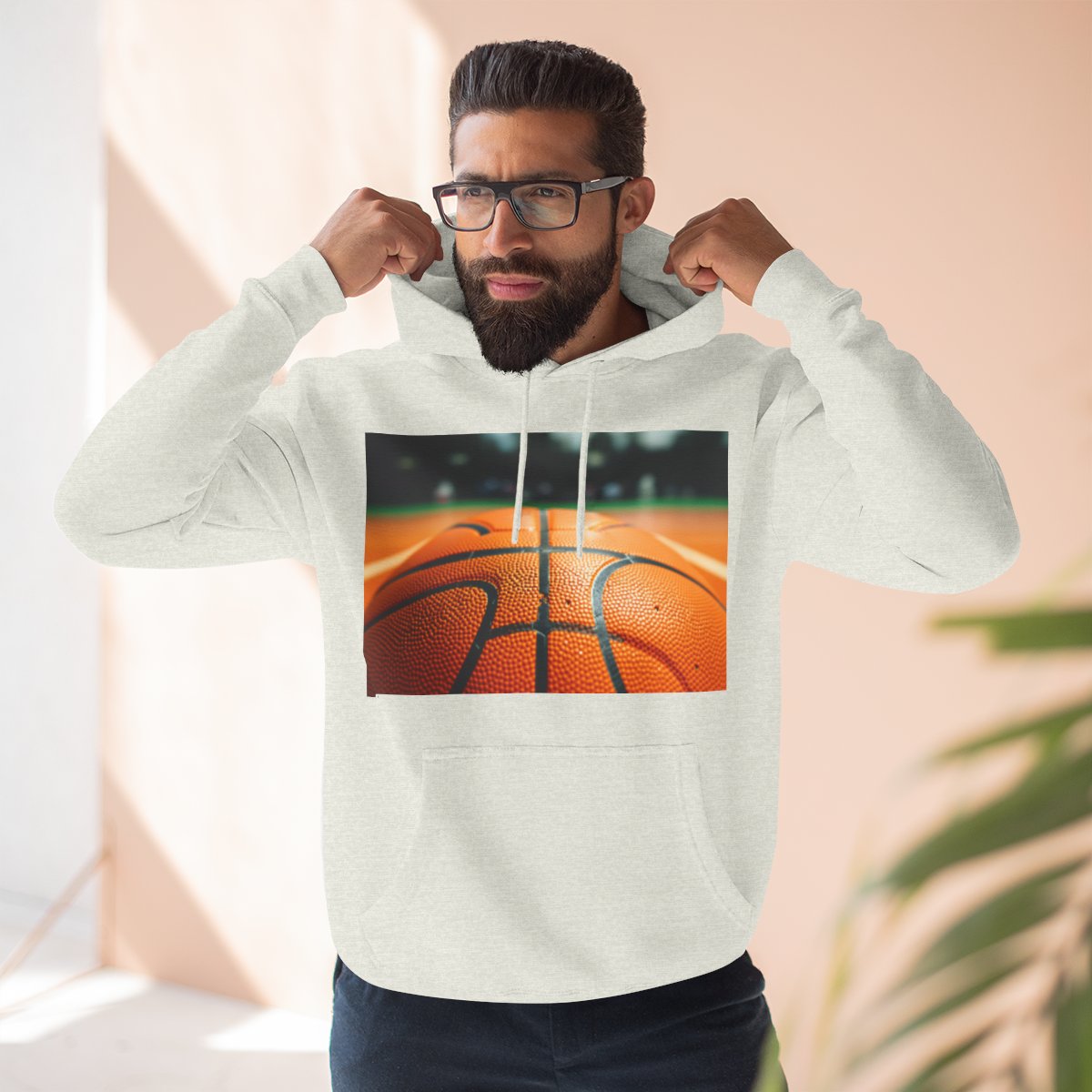 Color: Oatmeal Heather | Size: S | Product: Basketball and Mental Wellness Hoodie | Category: Unisex