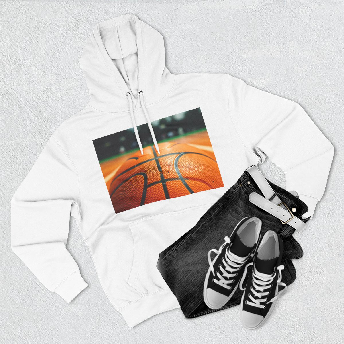 Color: White | Size: S | Product: Basketball and Mental Wellness Hoodie | Category: Unisex