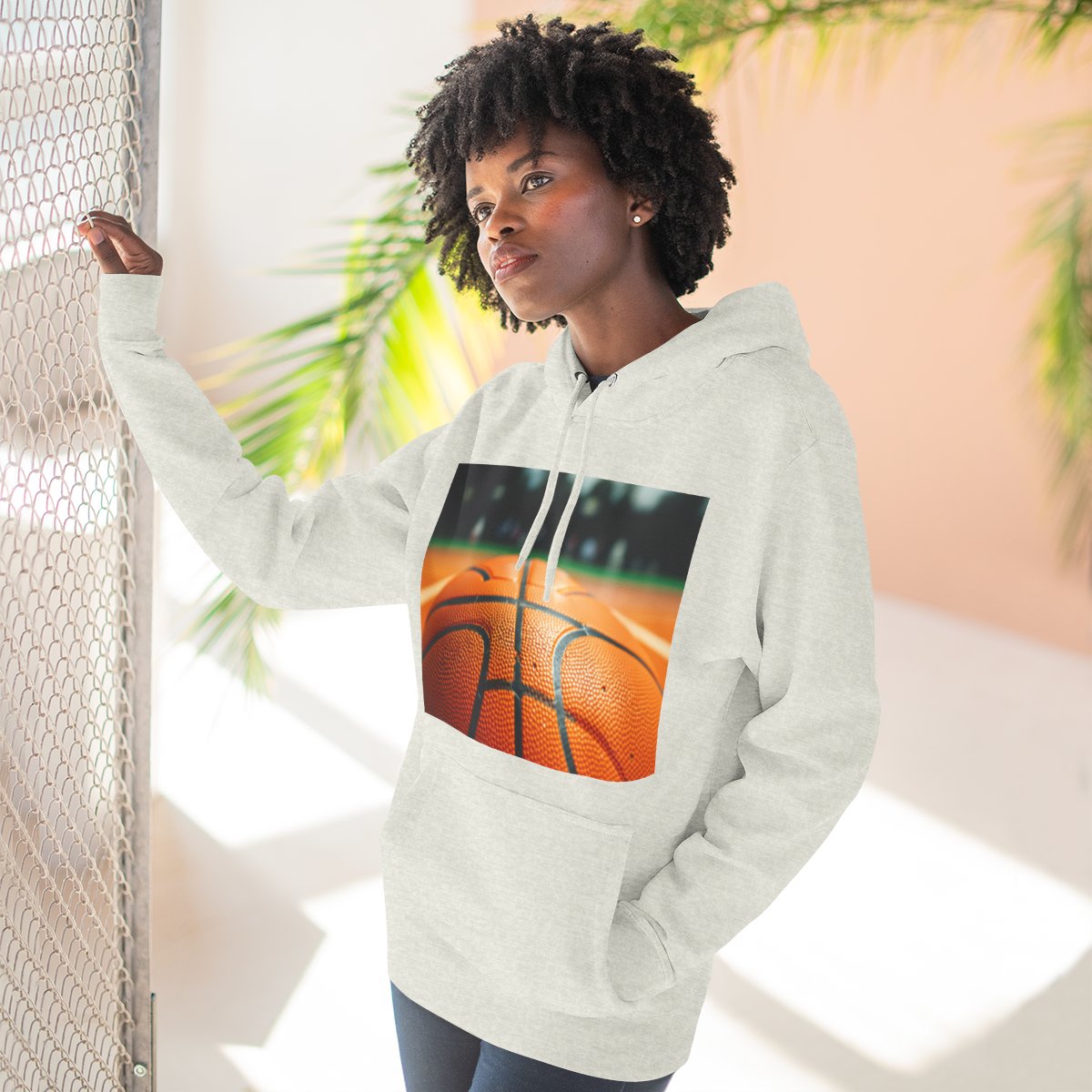 Color: Oatmeal Heather | Size: S | Product: Basketball and Mental Wellness Hoodie | Category: Unisex