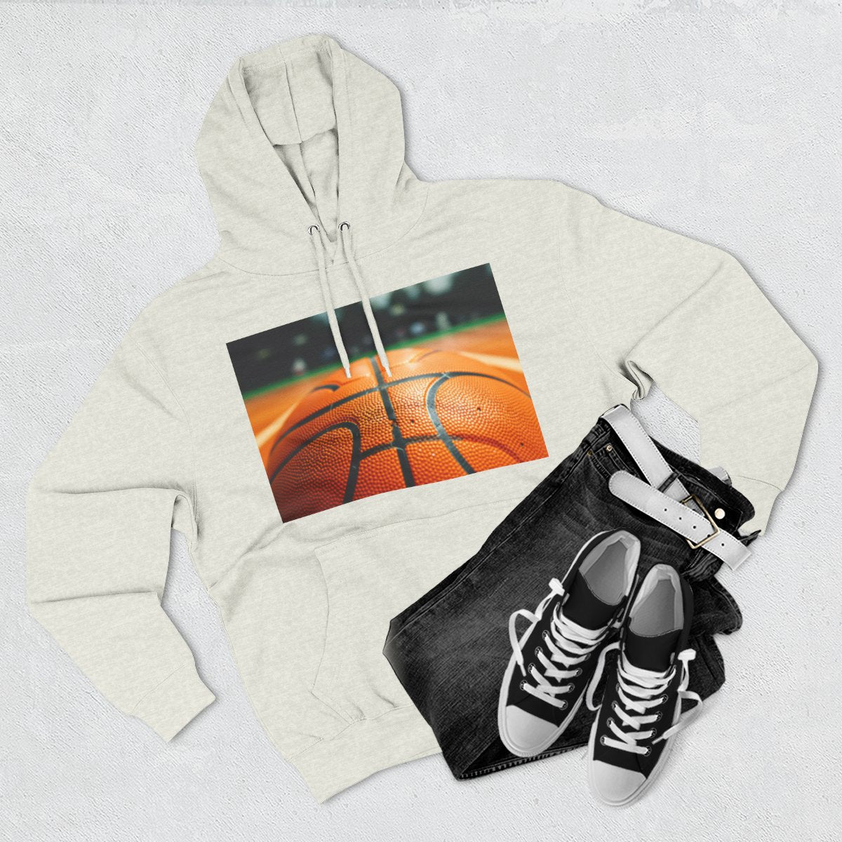 Color: Oatmeal Heather | Size: S | Product: Basketball and Mental Wellness Hoodie | Category: Unisex