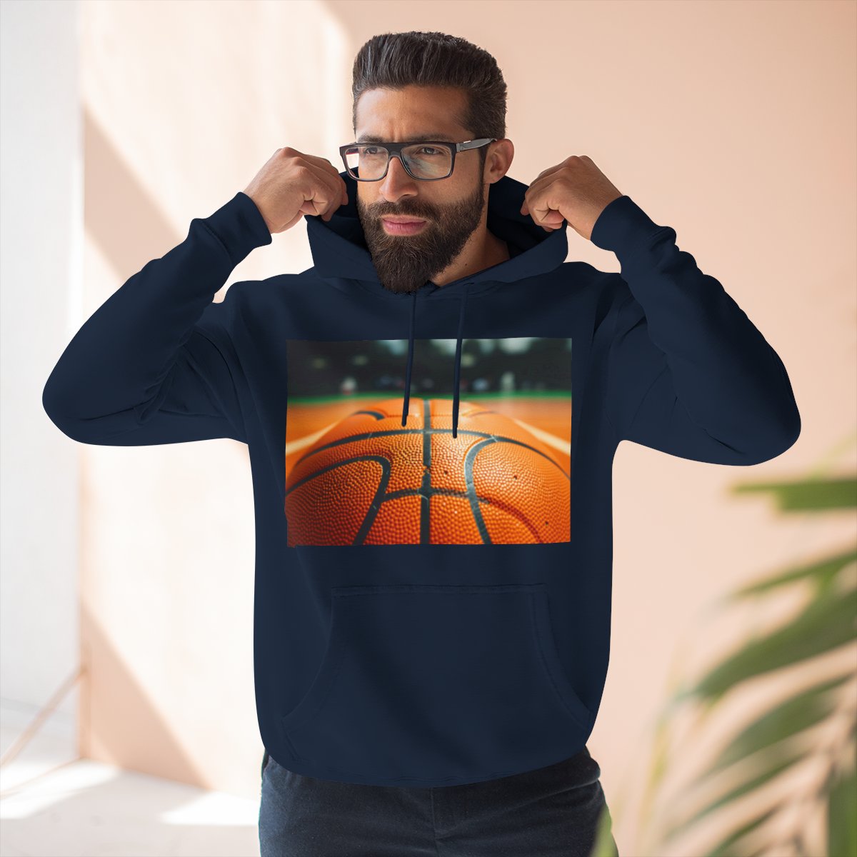 Color: Navy | Size: S | Product: Basketball and Mental Wellness Hoodie | Category: Unisex