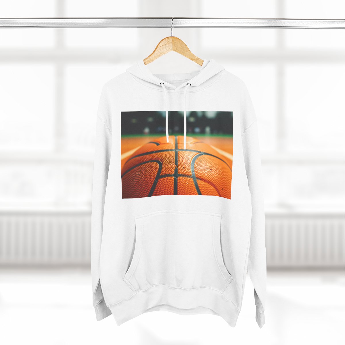 Color: White | Size: S | Product: Basketball and Mental Wellness Hoodie | Category: Unisex