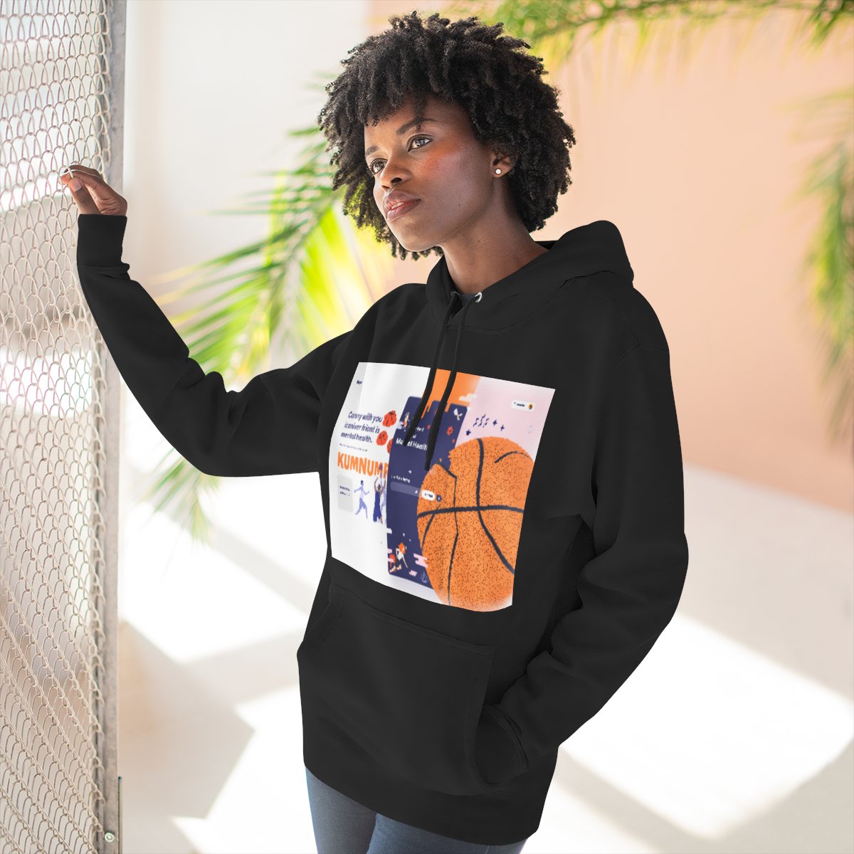 Color: Black | Size: S | Product: Basketball Mental Awareness Hoodie | Category: Unisex