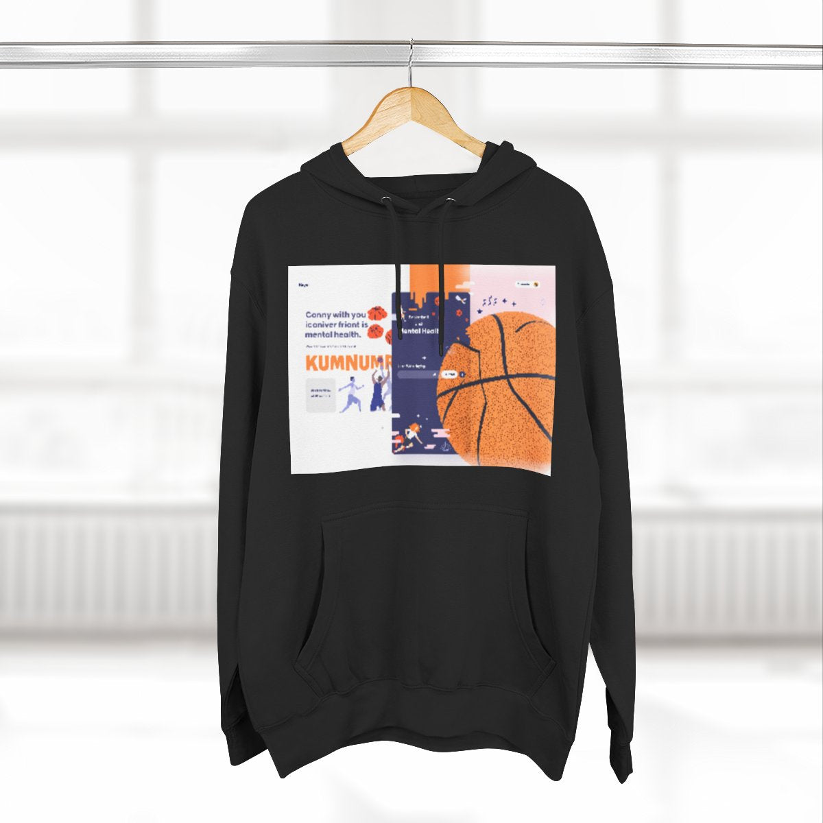 Color: Black | Size: S | Product: Basketball Mental Awareness Hoodie | Category: Unisex
