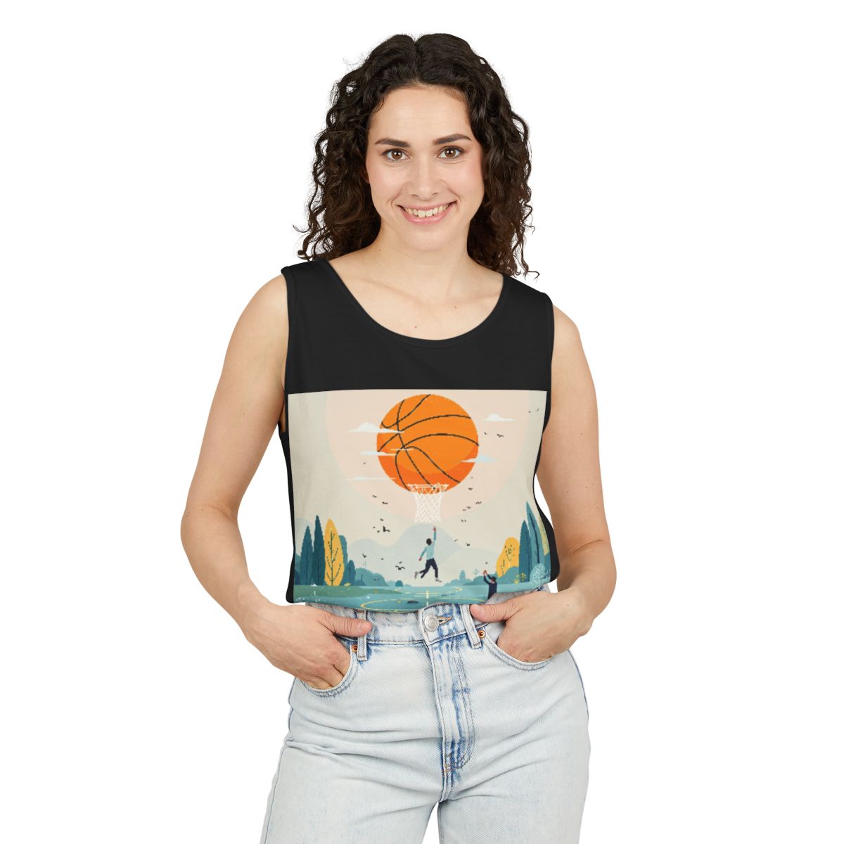 Color: Black | Size: XS | Product: Basketball Mental Health Conceptual Tanktop | Category: Unisex