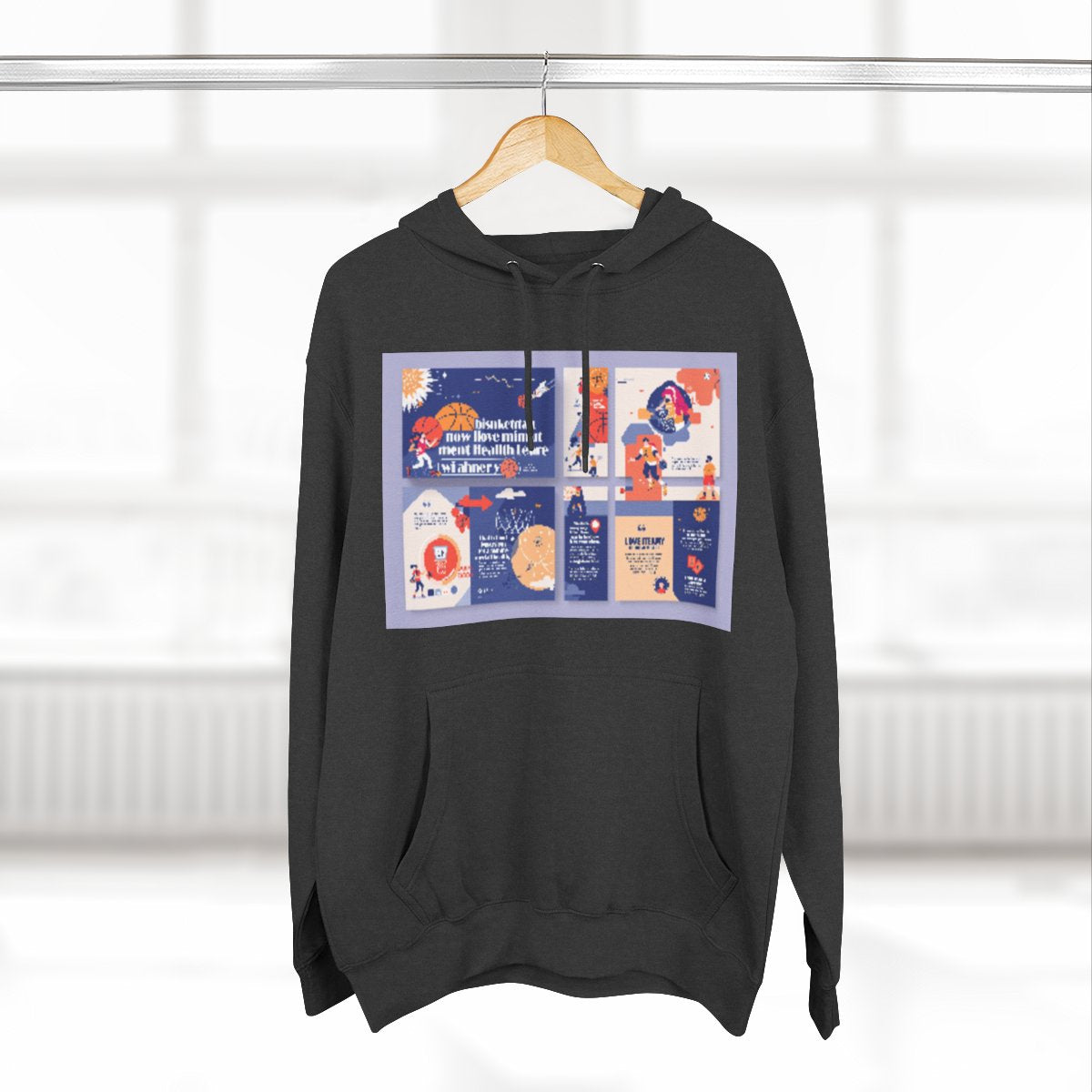 Color: Charcoal Heather | Size: S | Product: Basketball Mental Health Inspired Hoodie | Category: Unisex