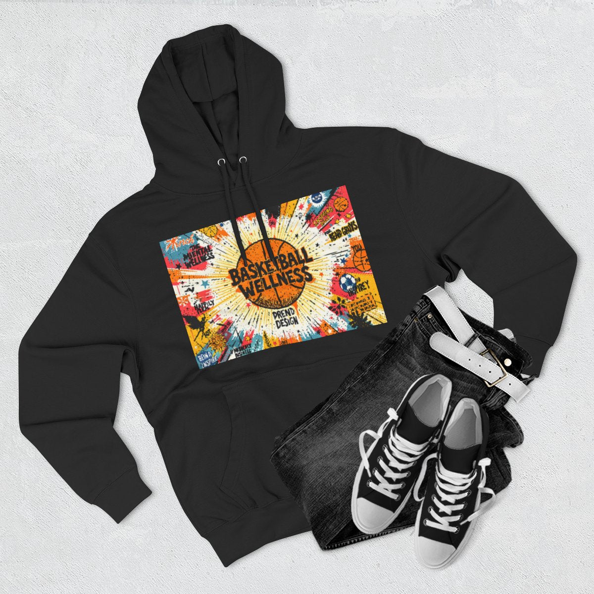 Color: Black | Size: S | Product: Basketball Mental Wellness Sneakers | Category: Unisex