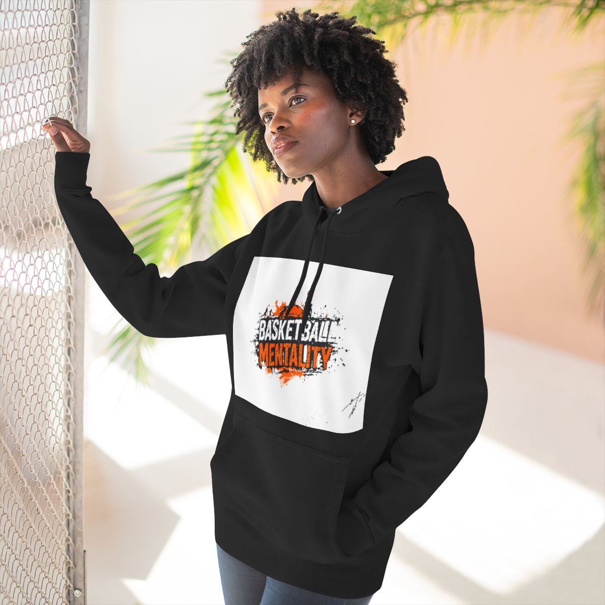 Color: Black | Size: S | Product: Basketball Mentality Vibrant Hoodie | Category: Unisex