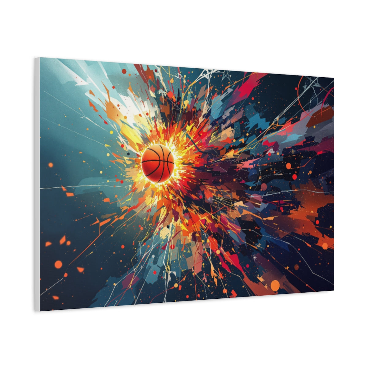 Size: 36″ x 24″ (Horizontal) | Product: Basketball Mindset Abstract Canvas | Category: Unisex