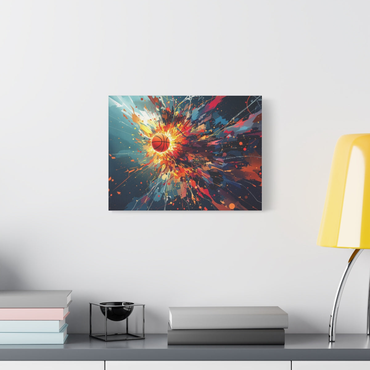 Size: 16″ x 12″ (Horizontal) | Product: Basketball Mindset Abstract Canvas | Category: Unisex