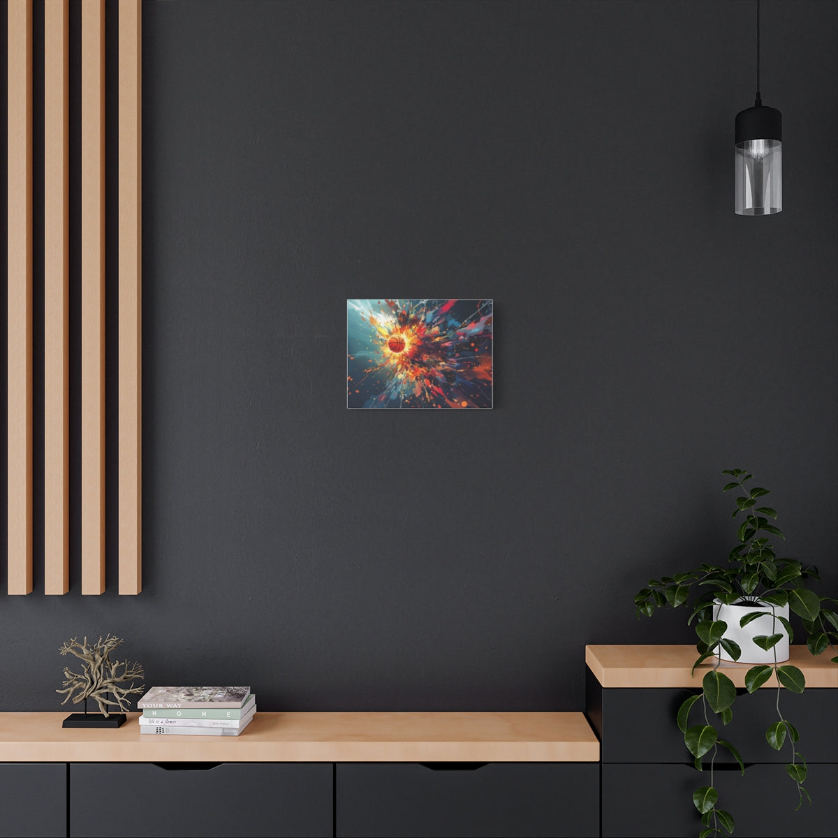 Size: 16″ x 12″ (Horizontal) | Product: Basketball Mindset Abstract Canvas | Category: Unisex