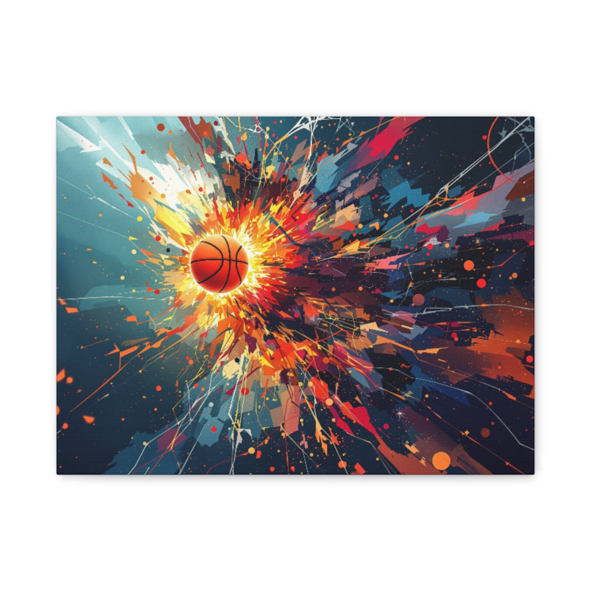 Size: 16″ x 12″ (Horizontal) | Product: Basketball Mindset Abstract Canvas | Category: Unisex