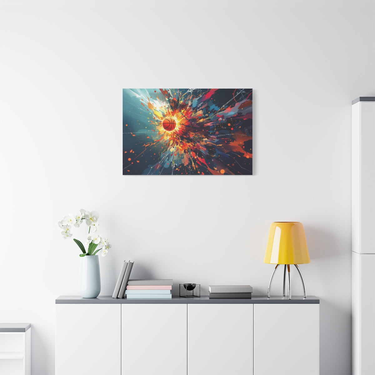 Size: 36″ x 24″ (Horizontal) | Product: Basketball Mindset Abstract Canvas | Category: Unisex