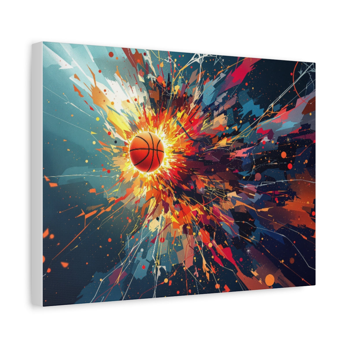 Size: 16″ x 12″ (Horizontal) | Product: Basketball Mindset Abstract Canvas | Category: Unisex