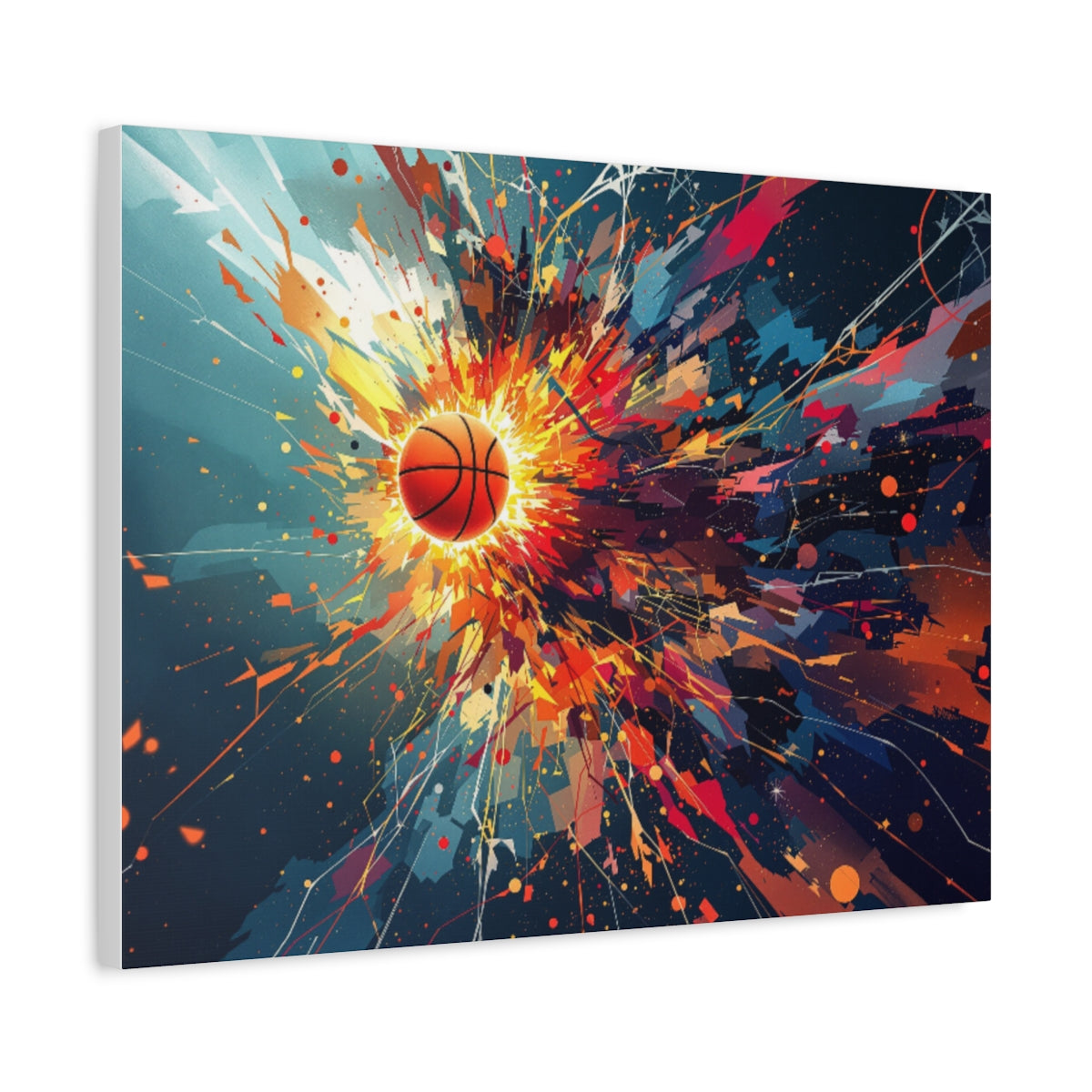 Size: 24″ x 18″ (Horizontal) | Product: Basketball Mindset Abstract Canvas | Category: Unisex