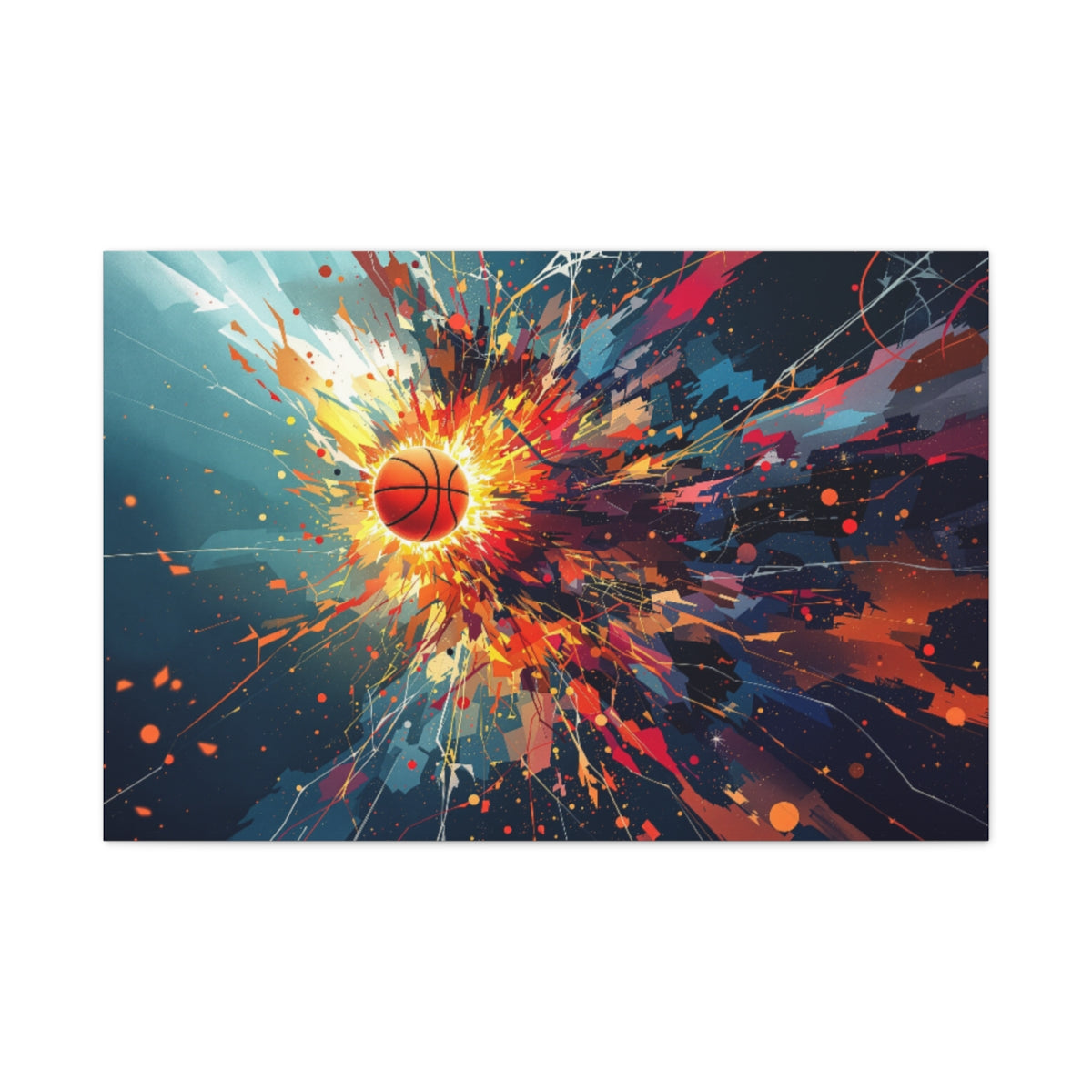 Size: 36″ x 24″ (Horizontal) | Product: Basketball Mindset Abstract Canvas | Category: Unisex