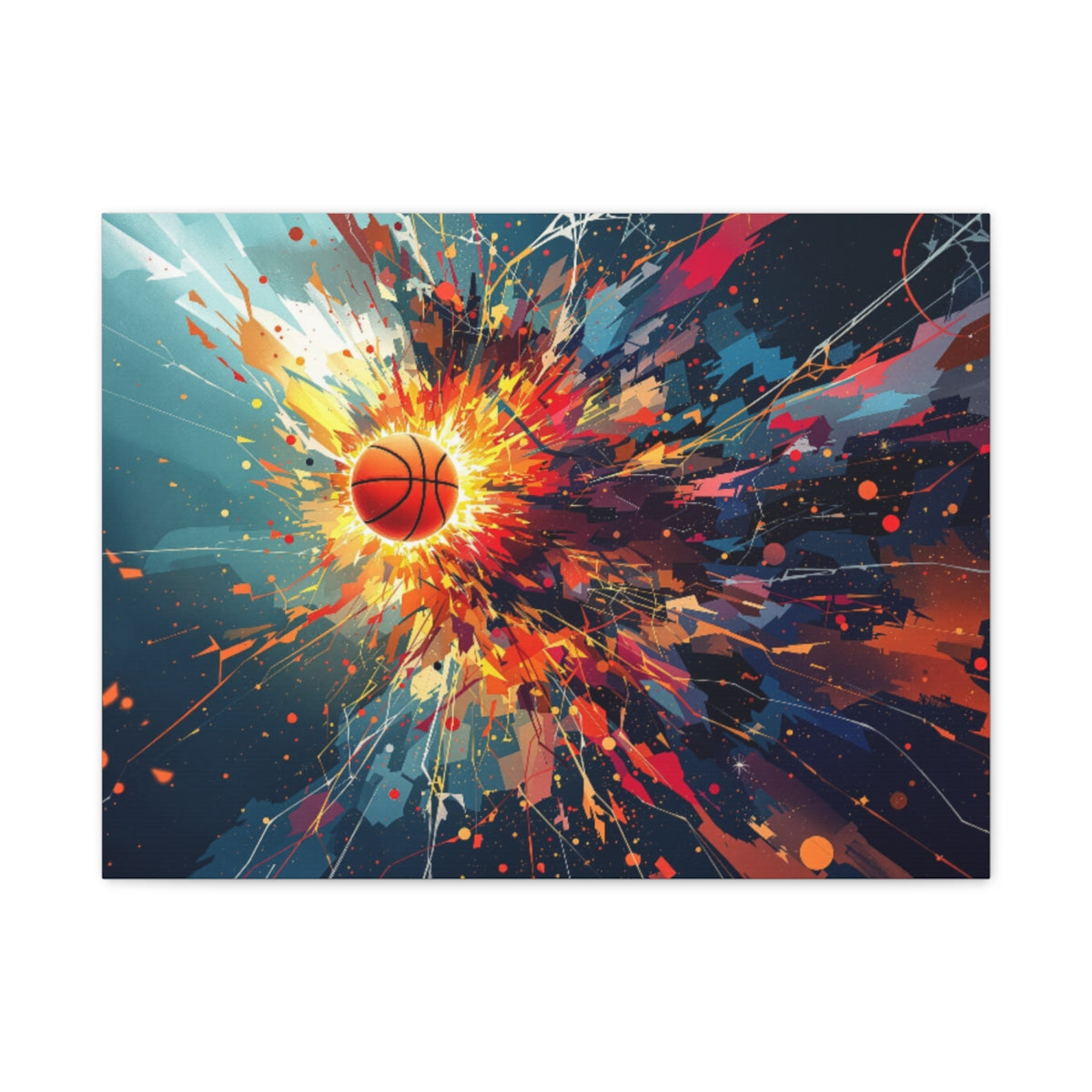 Size: 24″ x 18″ (Horizontal) | Product: Basketball Mindset Abstract Canvas | Category: Unisex