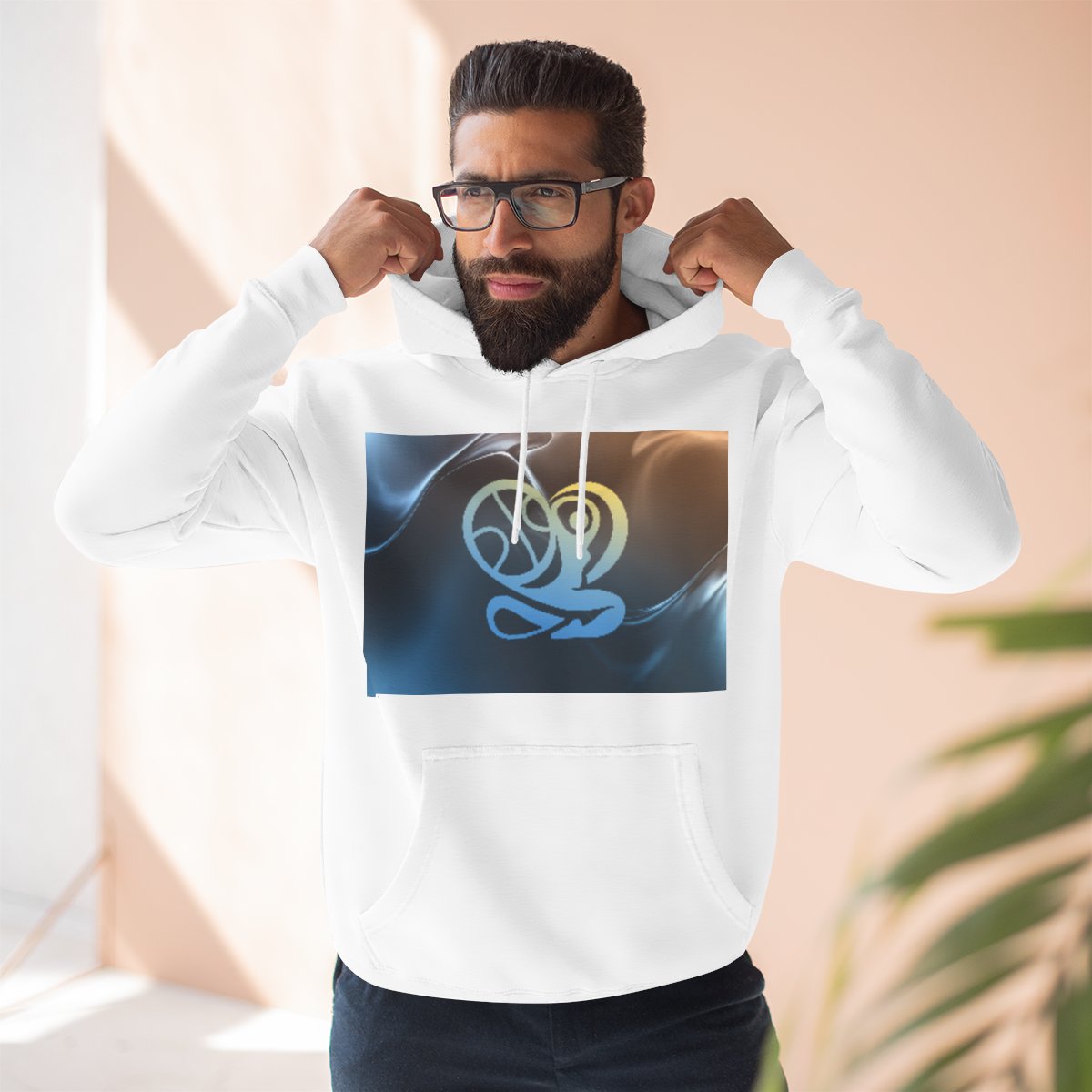 Color: White | Size: S | Product: Basketball Wellness Inspired Hoodie | Category: Unisex