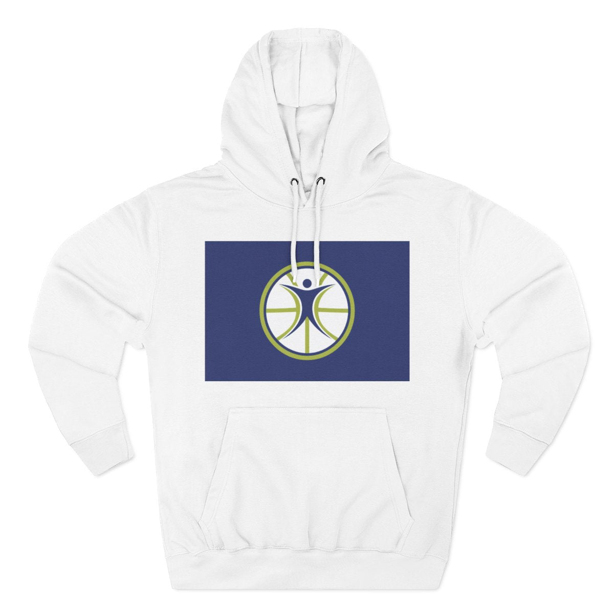 Color: White | Size: S | Product: Basketball Wellness Inspired Hoodie | Category: Unisex