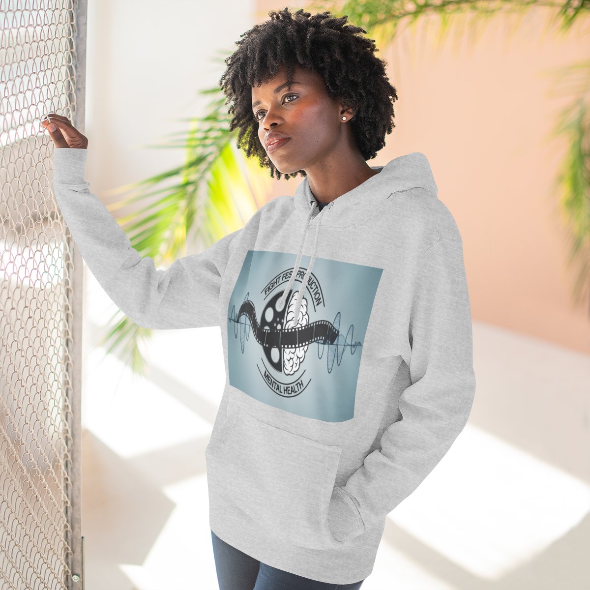 Color: Heather Grey | Size: S | Product: Fight Fest Production Mental Health Hoodie | Category: Unisex
