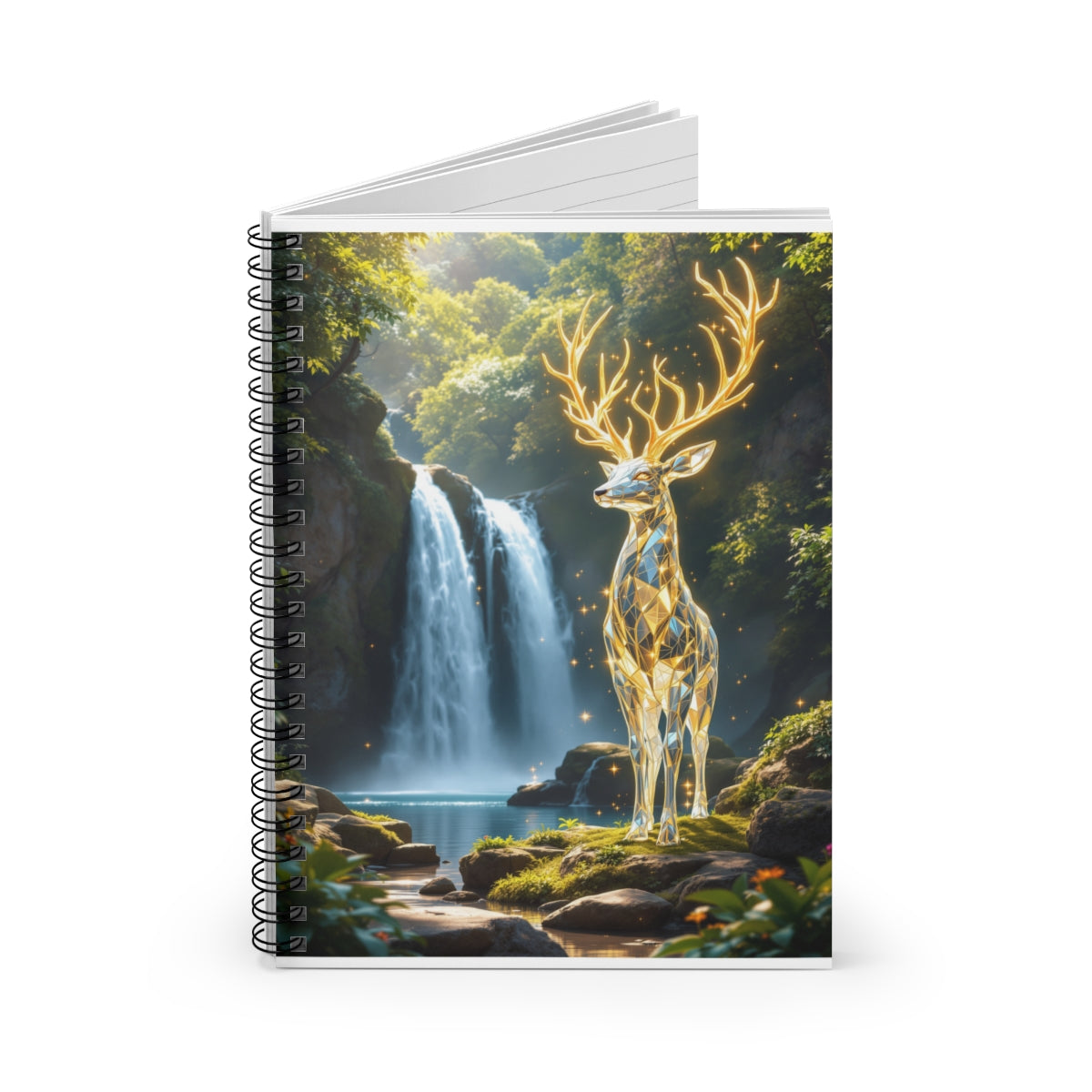 Size: One Size | Product: Glossy Glass Deer Fantasy Notebook | Category: Unisex