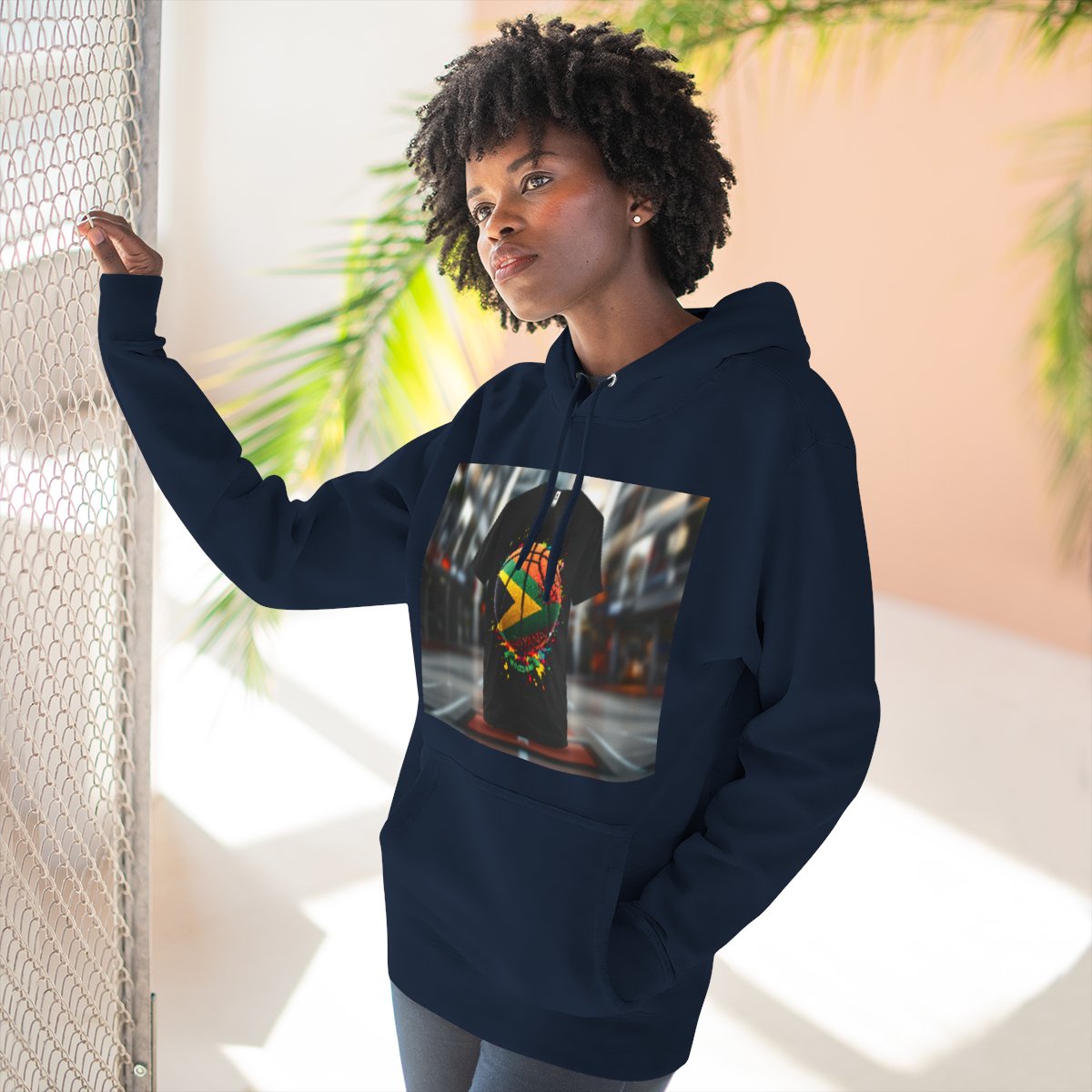Color: Navy | Size: S | Product: Guyana Spirit Basketball Hoodie | Category: Unisex