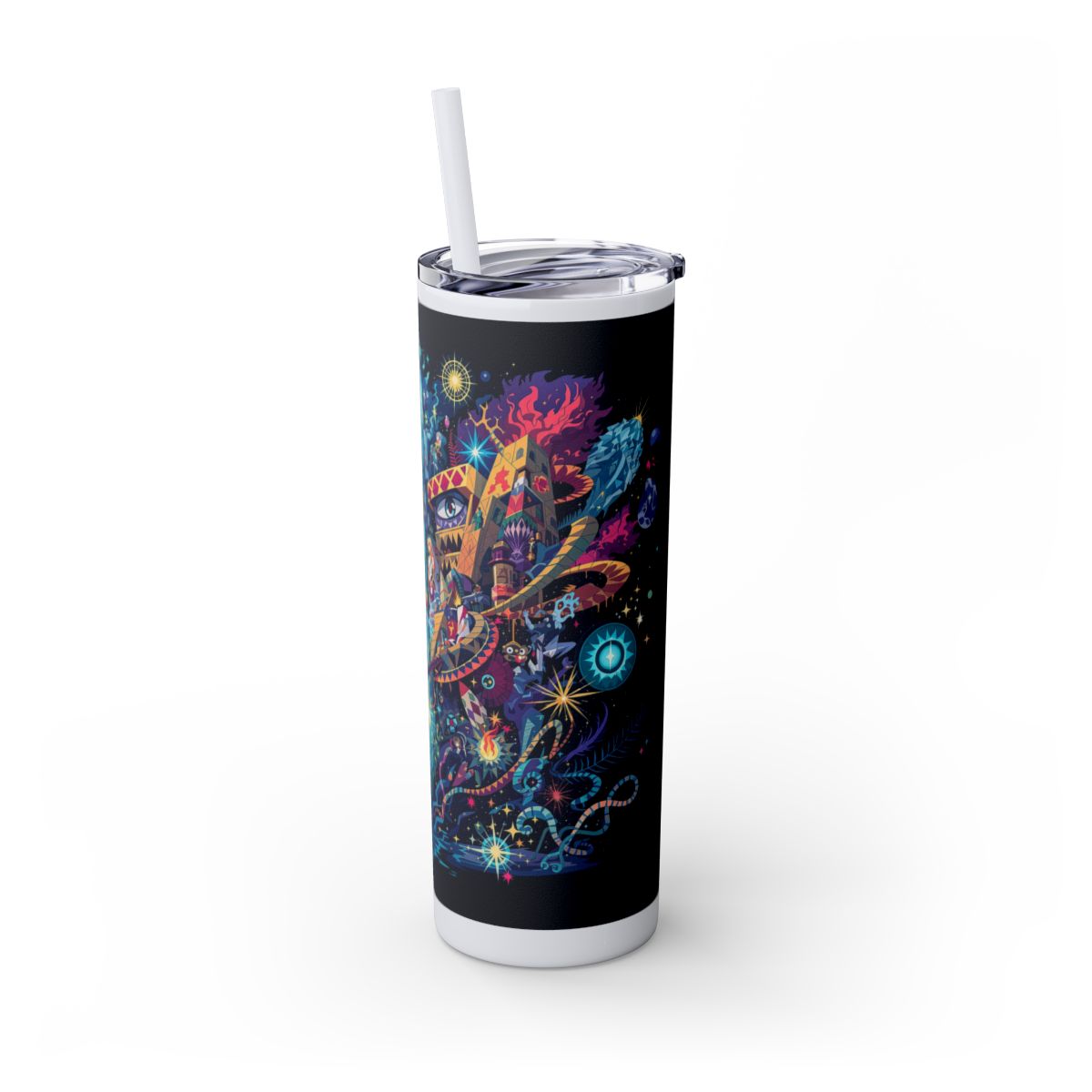 Color: Glitter Iceberg | Size: 20oz | Product: Illustrated Photorealistic Fusion Tumbler | Category: Unisex