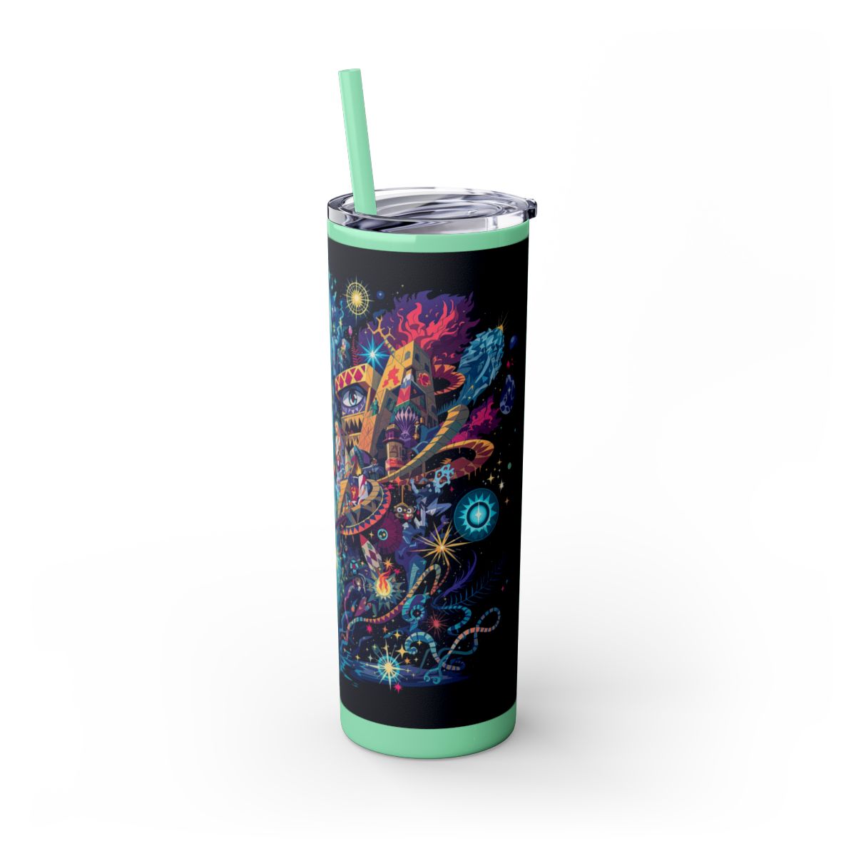 Color: Mint | Size: 20oz | Product: Illustrated Photorealistic Fusion Tumbler | Category: Unisex