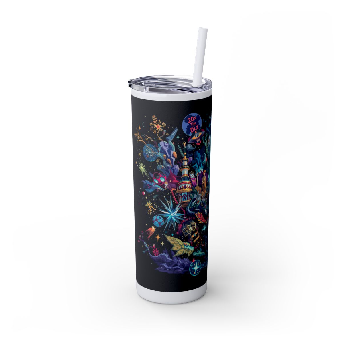 Color: Glitter Iceberg | Size: 20oz | Product: Illustrated Photorealistic Fusion Tumbler | Category: Unisex
