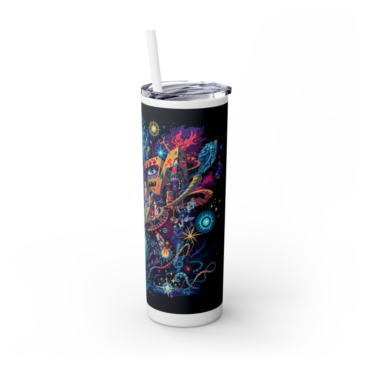 Color: Glitter Moonrock | Size: 20oz | Product: Illustrated Photorealistic Fusion Tumbler | Category: Unisex