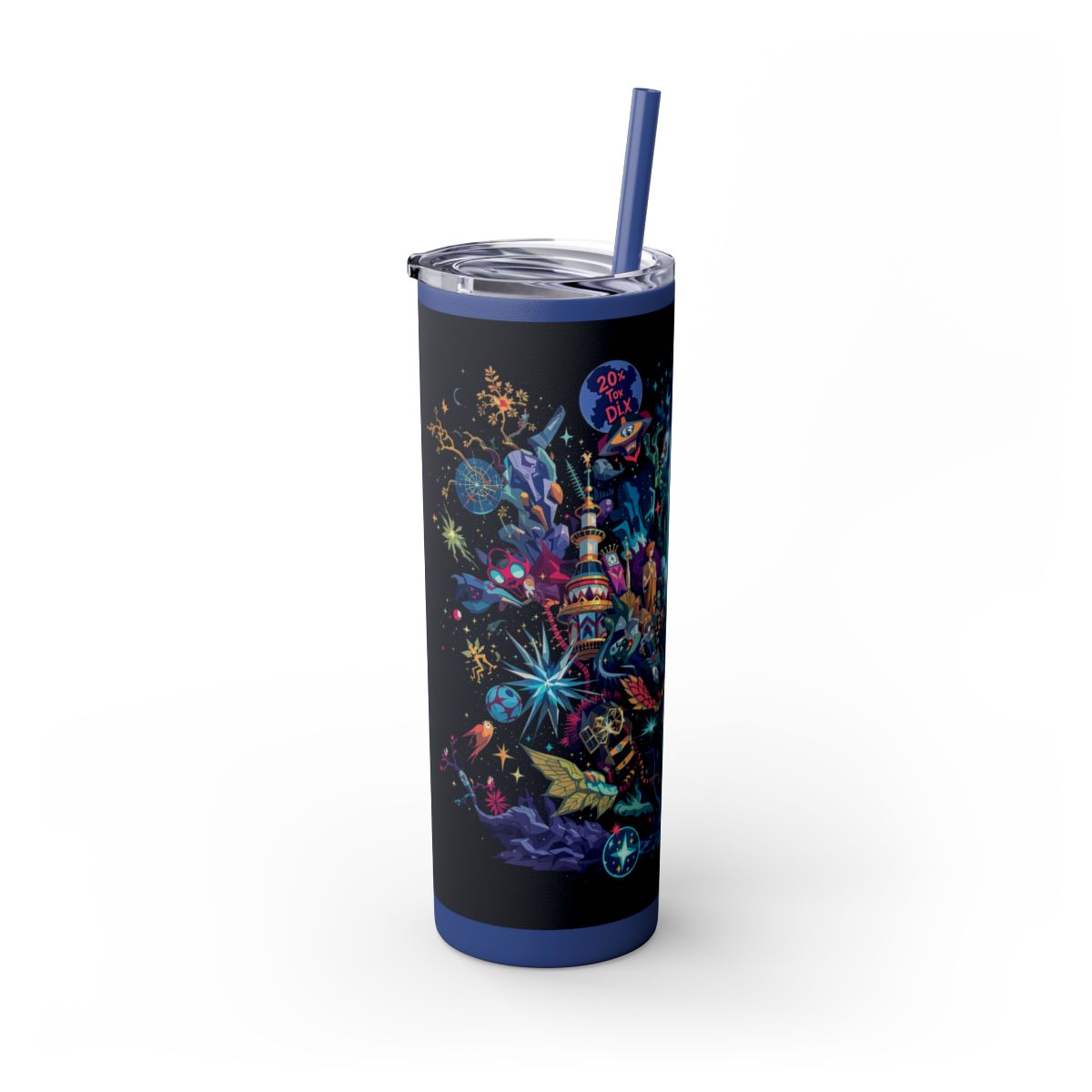Color: Nautical Blue | Size: 20oz | Product: Illustrated Photorealistic Fusion Tumbler | Category: Unisex