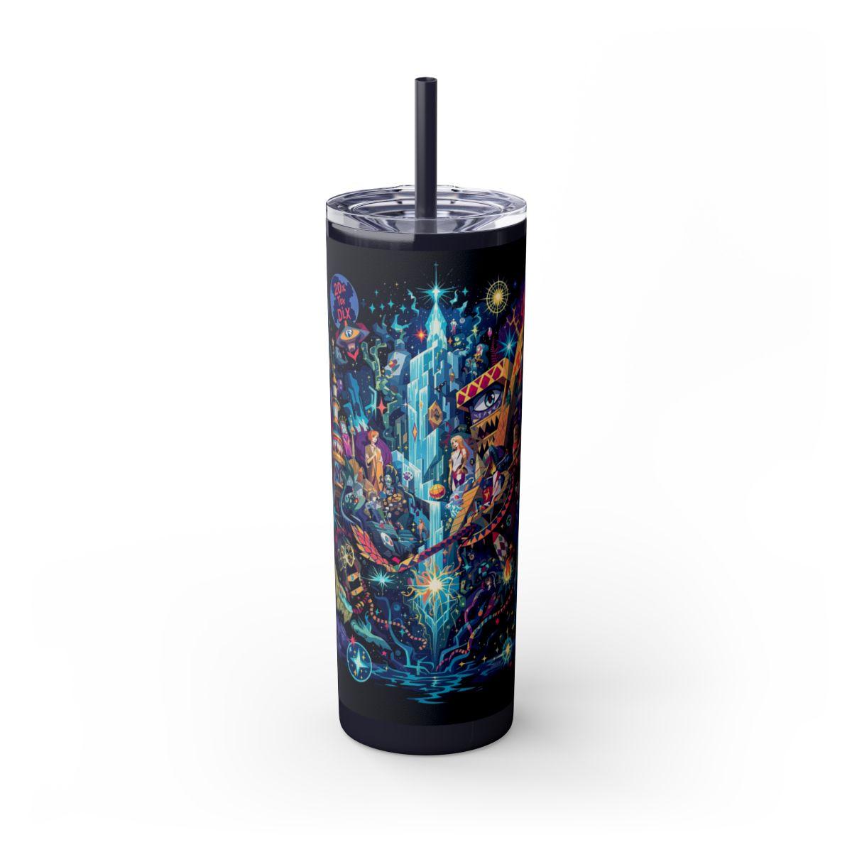 Color: Midnight | Size: 20oz | Product: Illustrated Photorealistic Fusion Tumbler | Category: Unisex