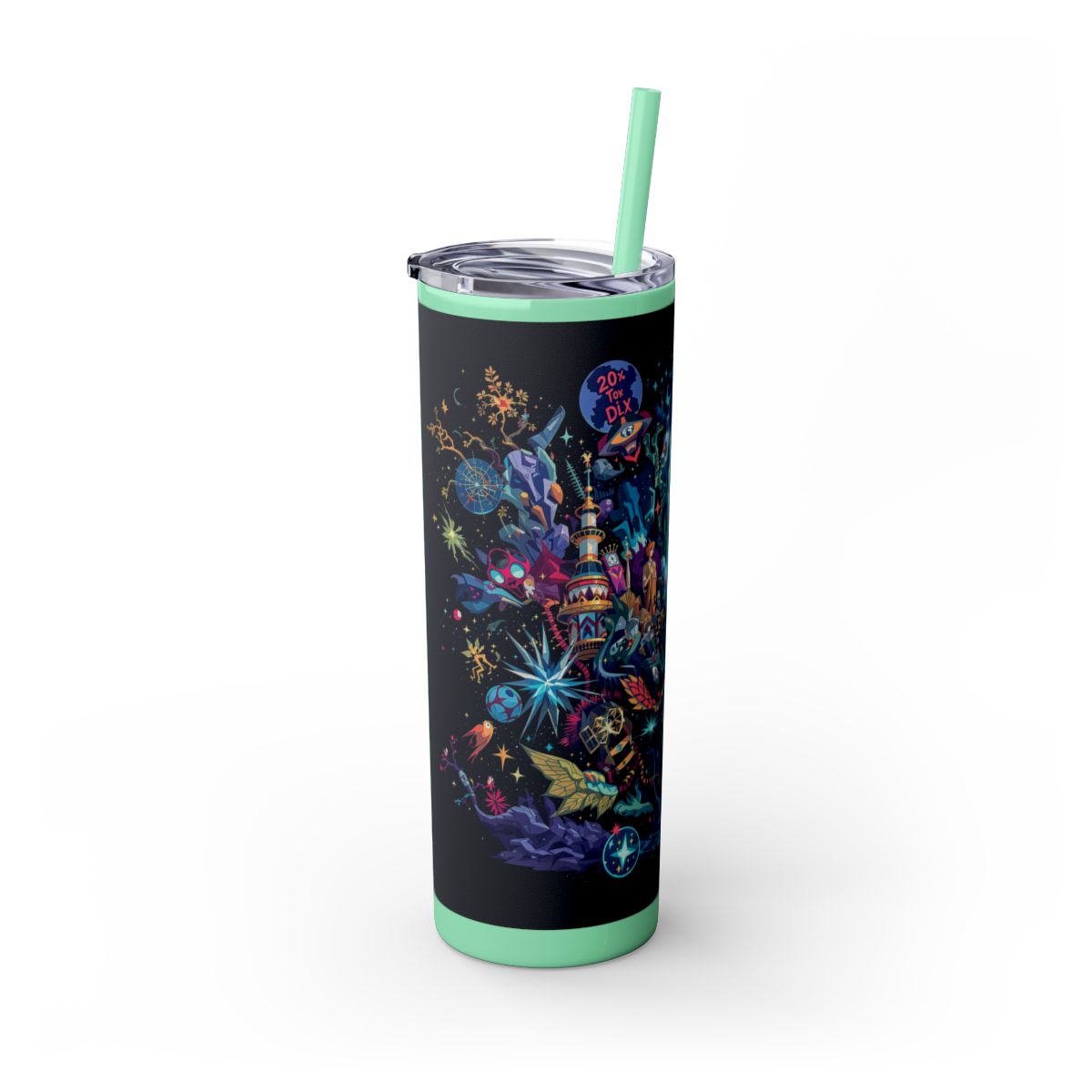 Color: Mint | Size: 20oz | Product: Illustrated Photorealistic Fusion Tumbler | Category: Unisex