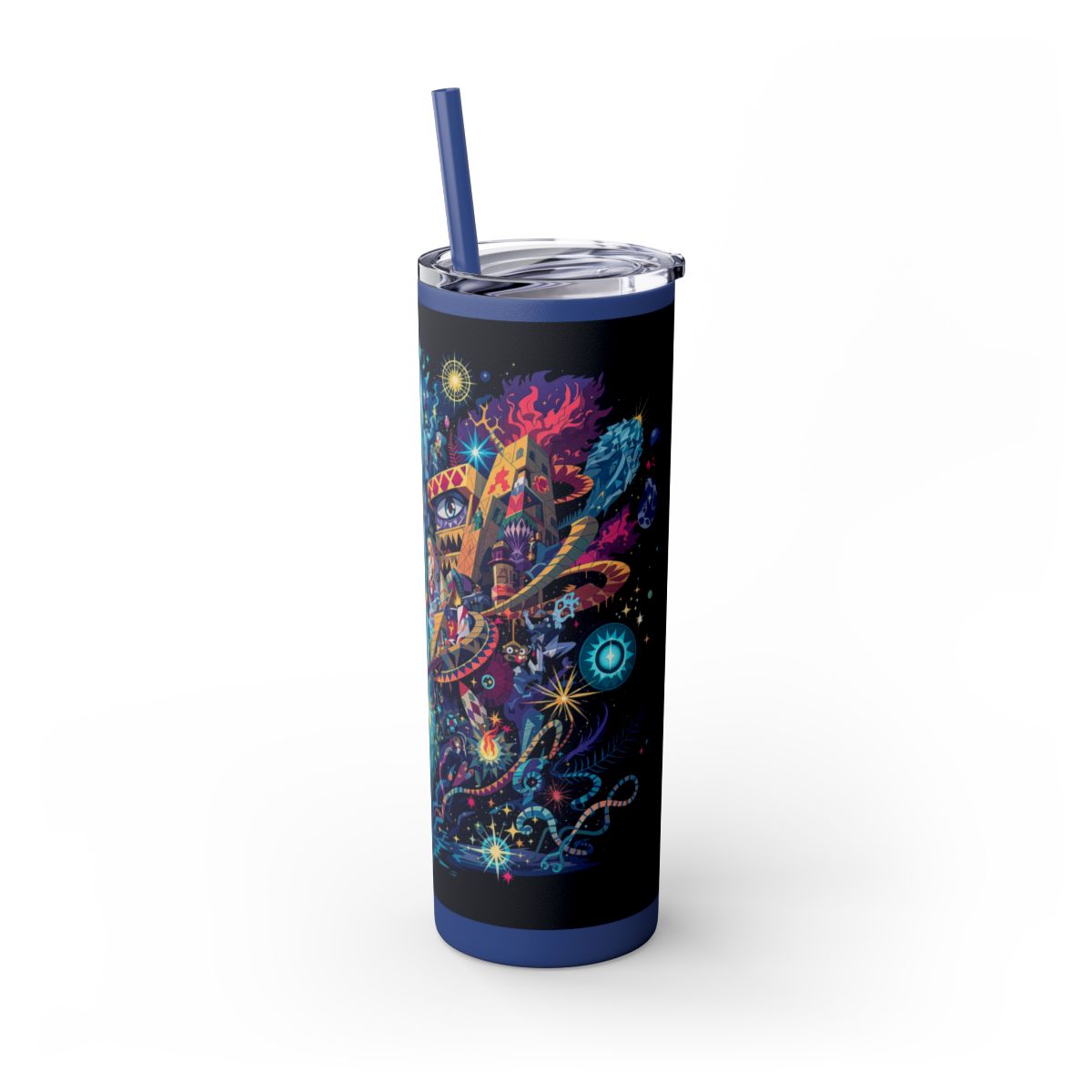 Color: Nautical Blue | Size: 20oz | Product: Illustrated Photorealistic Fusion Tumbler | Category: Unisex