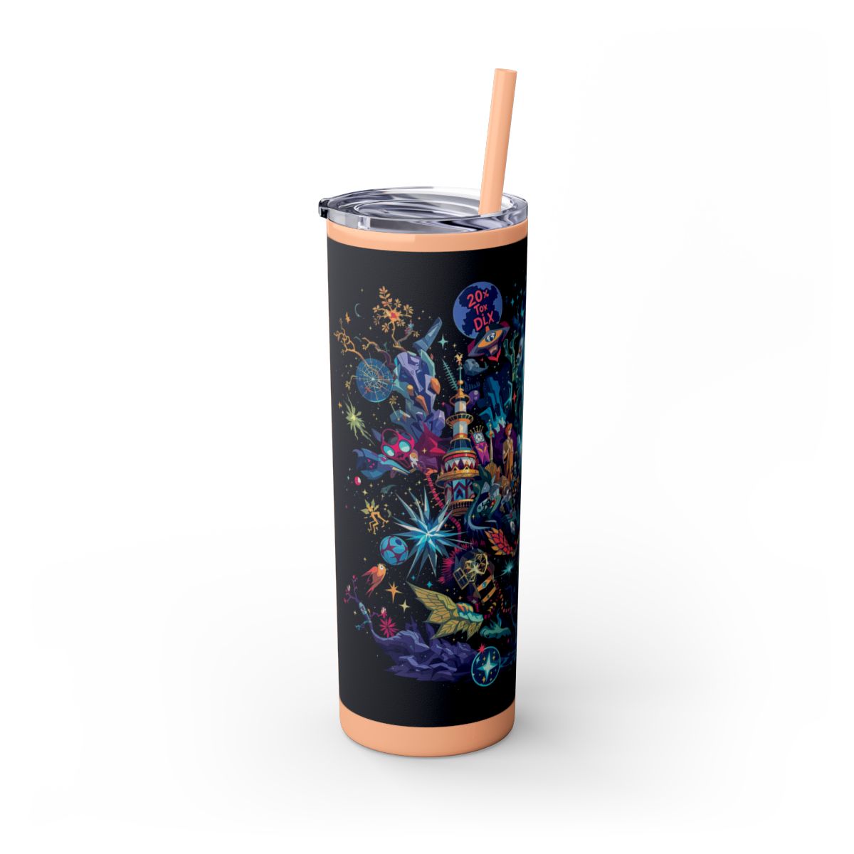 Color: Glitter Blush | Size: 20oz | Product: Illustrated Photorealistic Fusion Tumbler | Category: Unisex