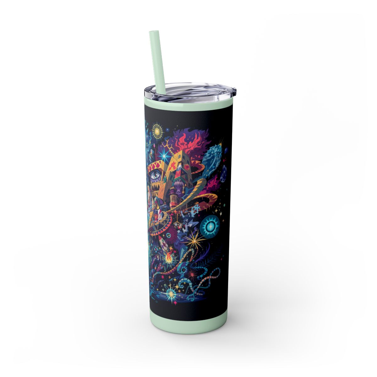 Color: Seafoam | Size: 20oz | Product: Illustrated Photorealistic Fusion Tumbler | Category: Unisex